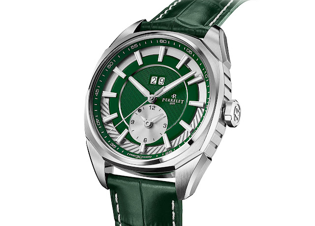 Perrelet – Lab Peripheral Dual Time Emerald Green