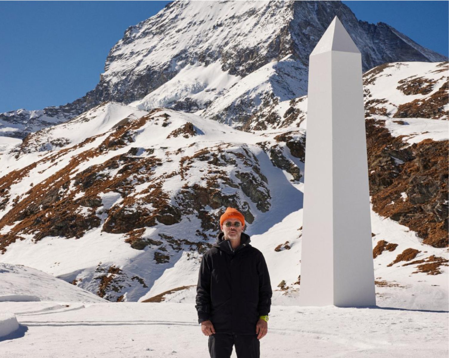 Love at frost sight: Hublot collaborates with artist Daniel Arsham to make a 20-metre sundial in the snow