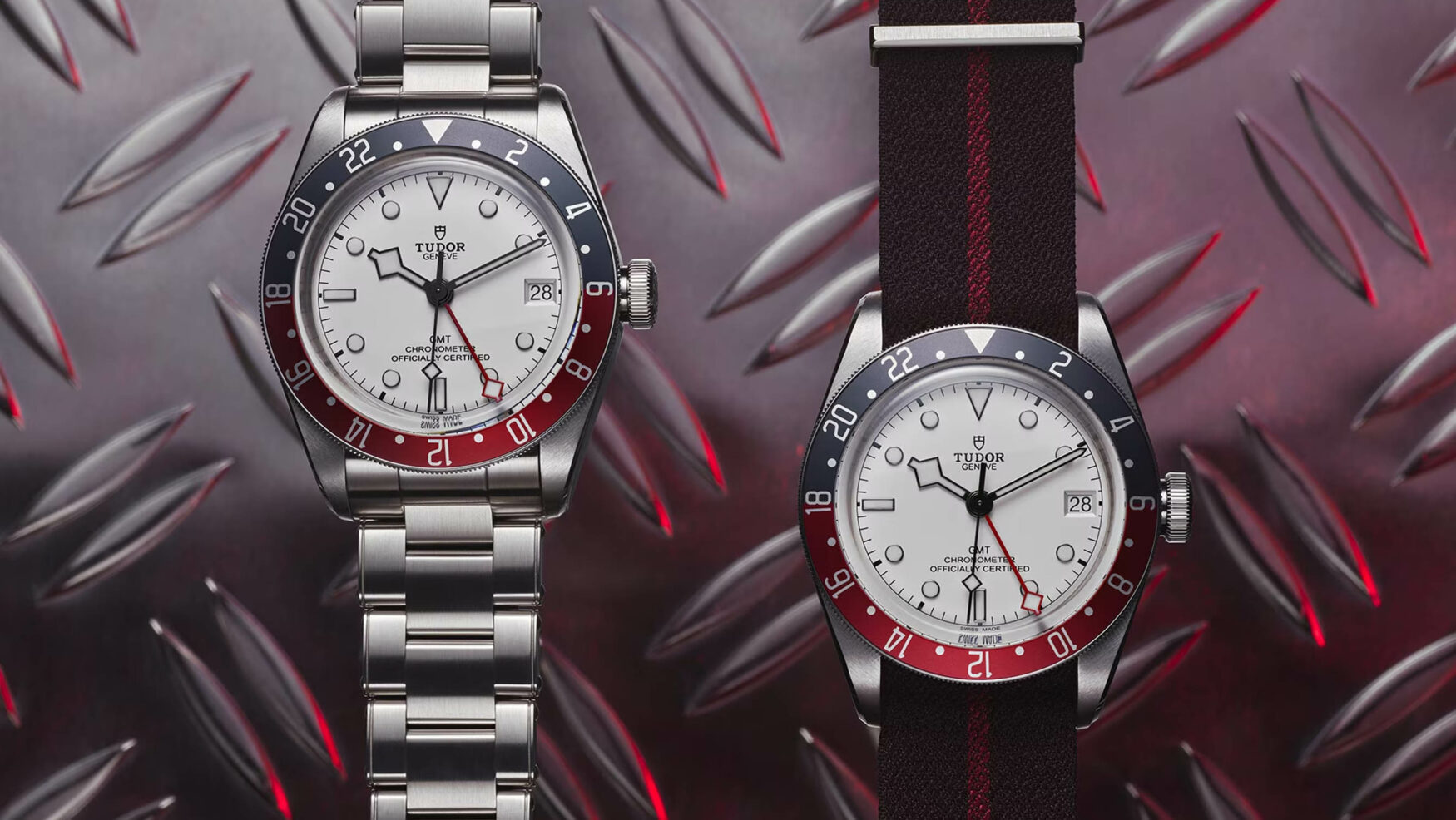 The new Tudor Black Bay GMT with a wintery white dial