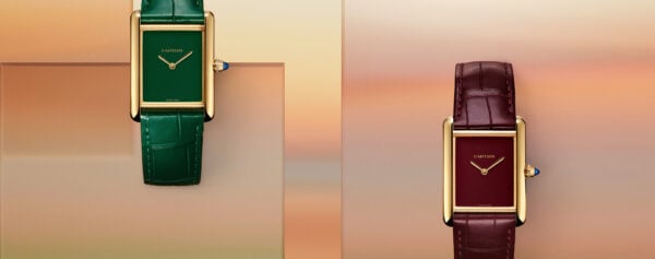 Introducing – Two Handsome Red and Green Lacquered Tank Louis Cartier Hand-Wound