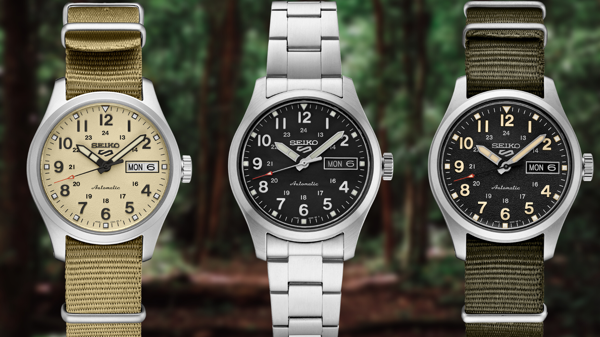 Introducing: They’re Back! Seiko Brings A Series Of 36mm Field Watches To The Seiko 5 Sports Collection