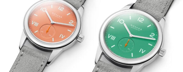 Introducing – The New Nomos Club Campus Cream Coral and Electric Green