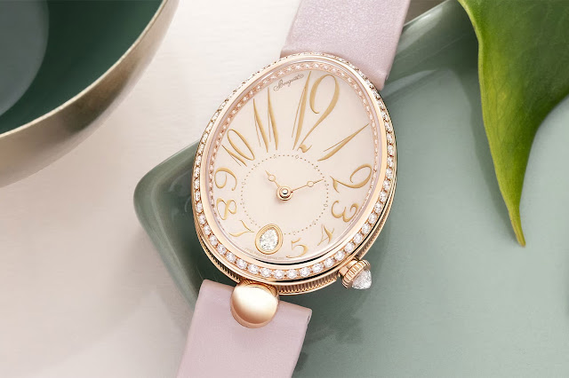 Breguet – Reine de Naples 8918 with pink "Grand Feu" enamel dial