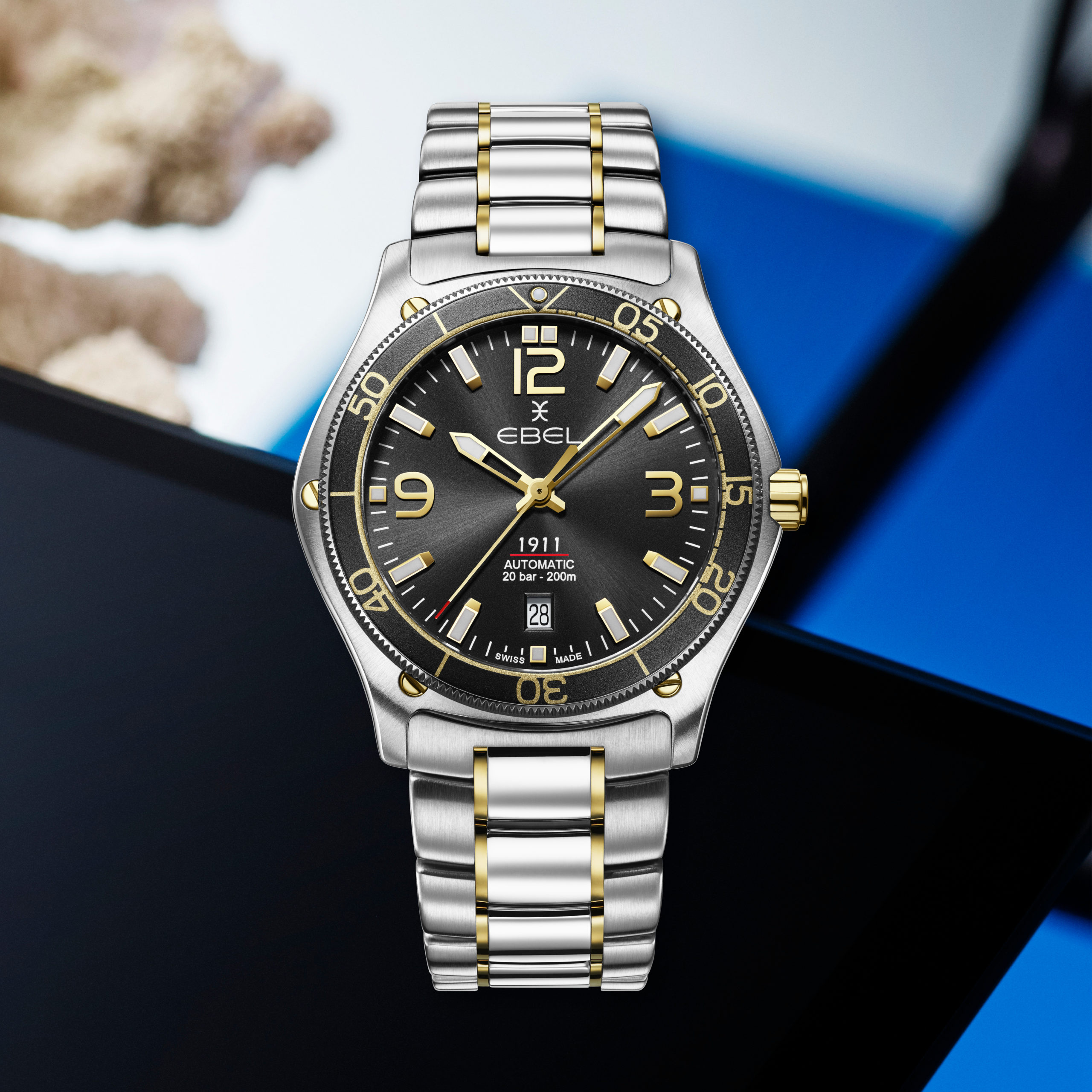 Black and Gold Encounter Nautical Style: Ebel 1911