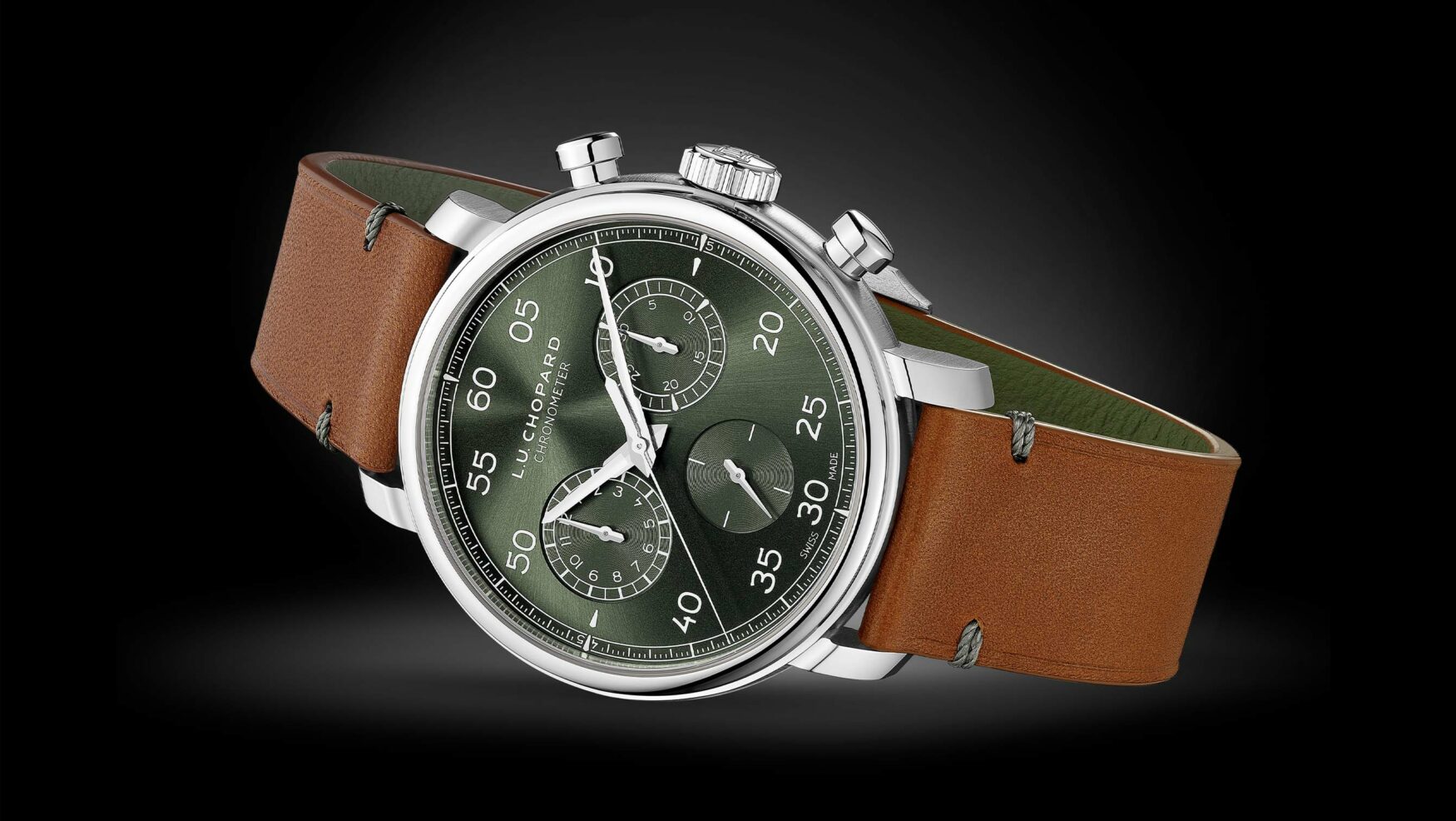 The Chopard L.U.C 1963 Heritage Chronograph is inspired by racing timekeepers of old