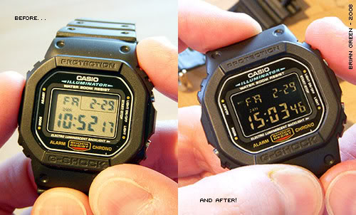 Casio AE1200 Part 5: Negative LCD Mod