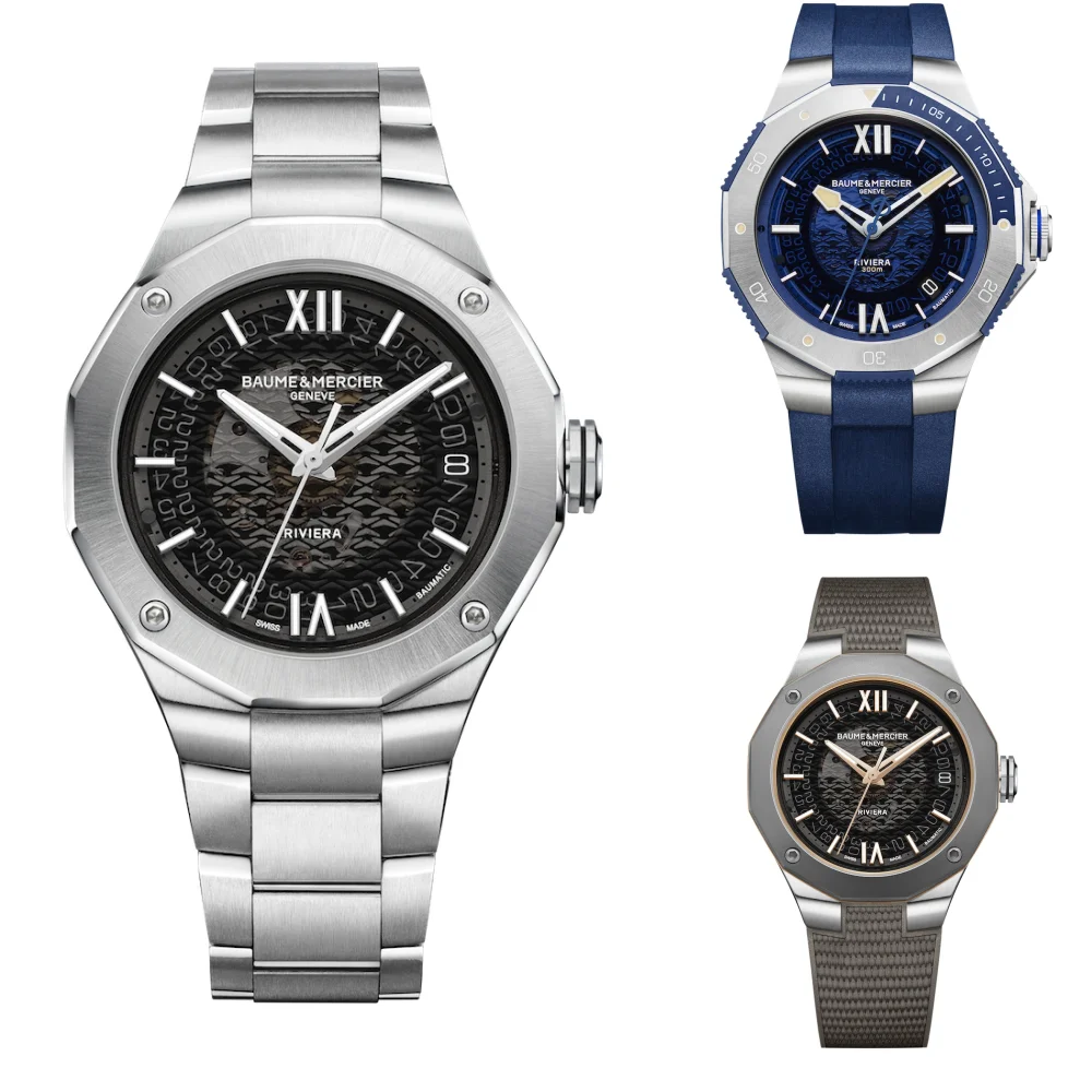 Celebrating 50 years: Baume & Mercier Riviera 39mm and Riviera Azur 300M