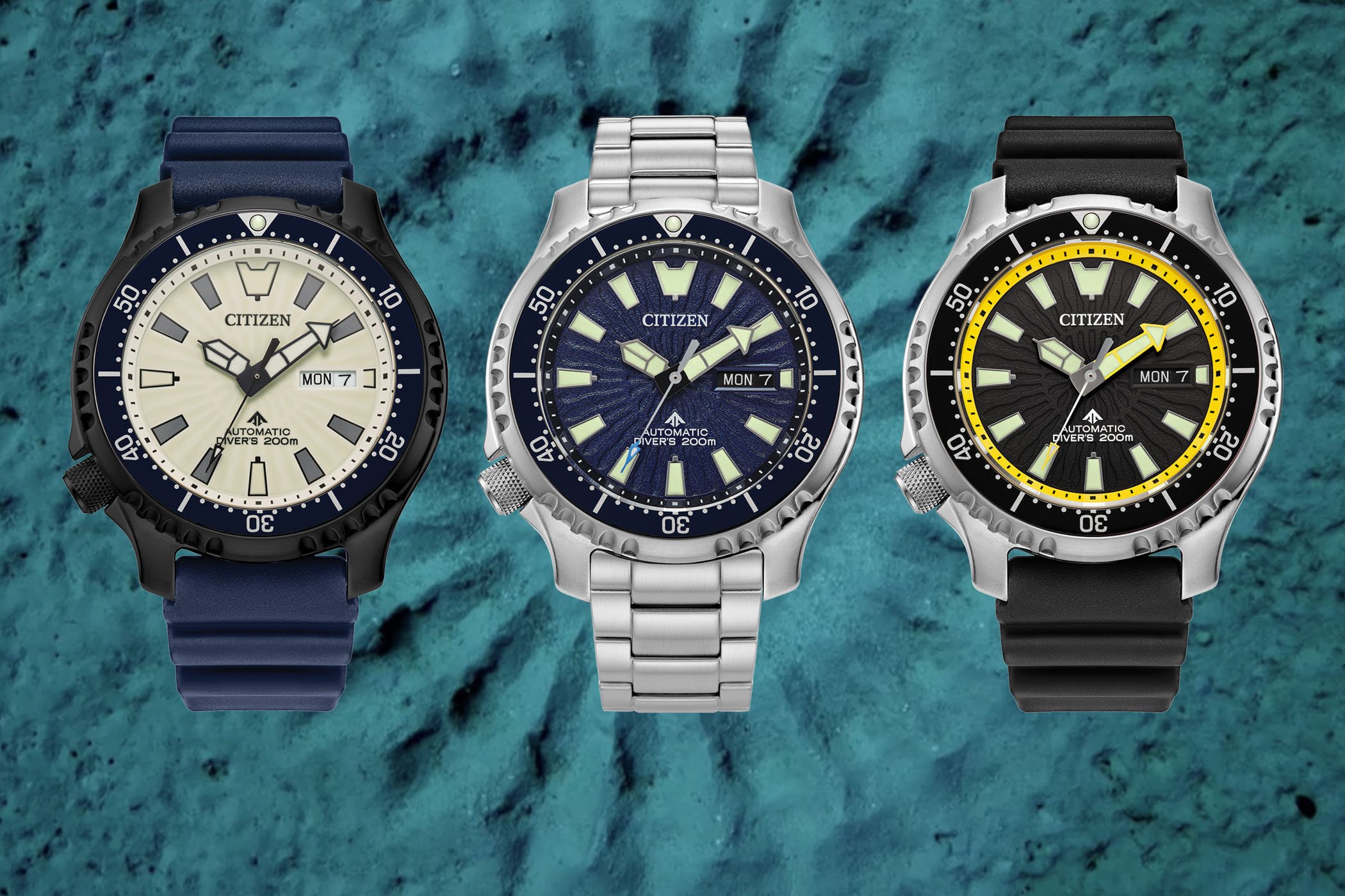 Citizen Unveils Three New Promaster Diver Automatic “Fugu” Watches