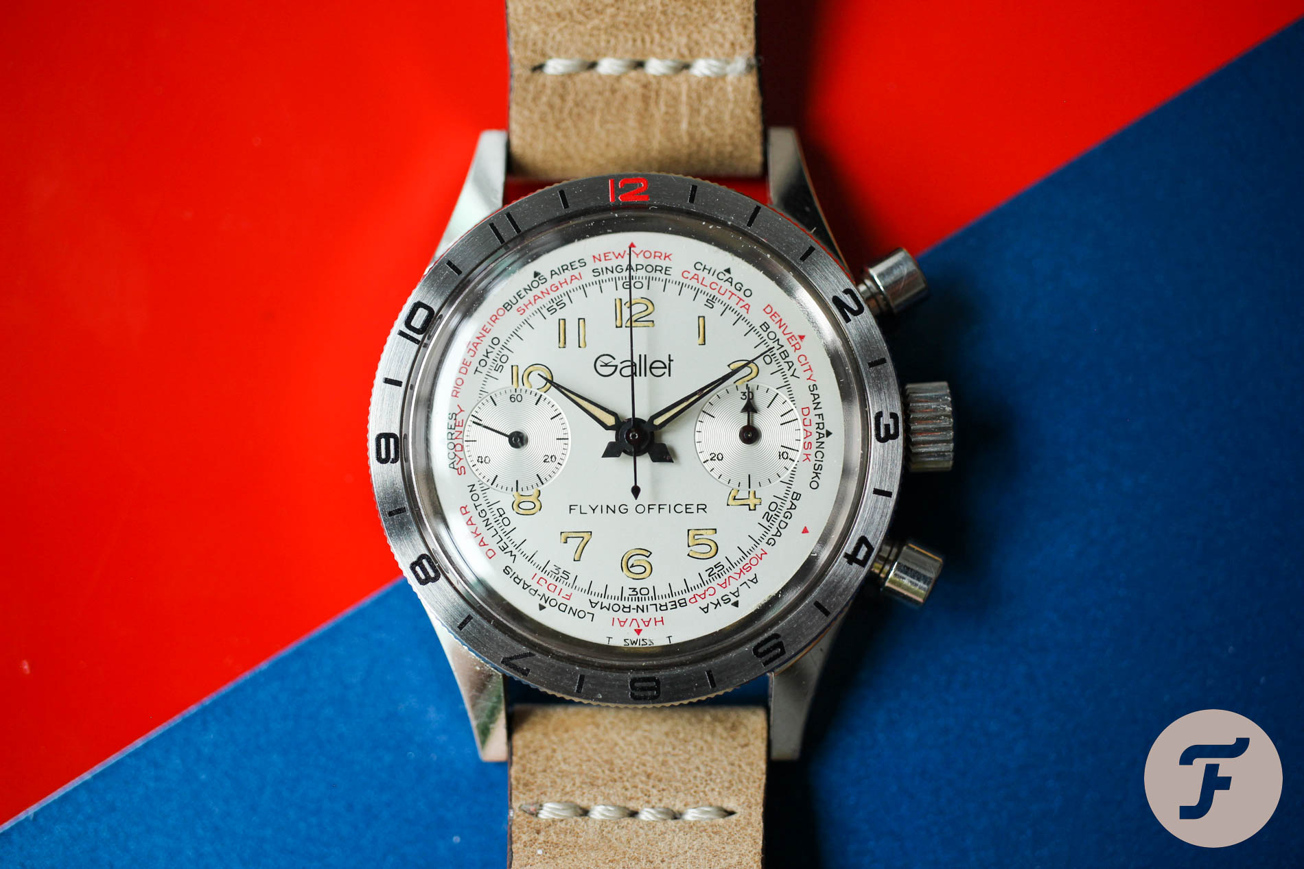 #TBT The Late Gallet Flying Officer With The Landeron 149 Movement