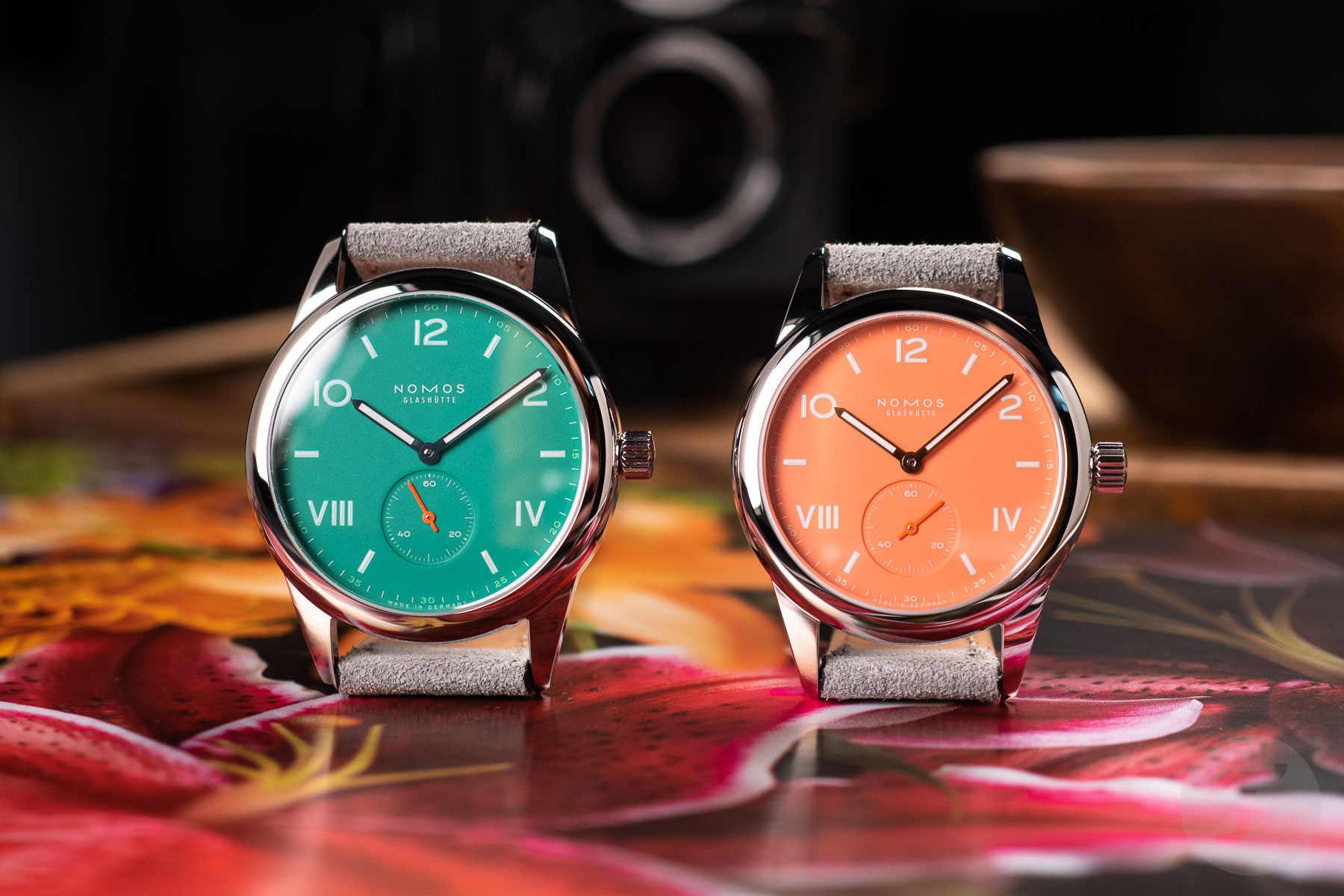 NOMOS Jumps Into Spring With Two New Club Campus Colorways — Cream Coral And Electric Green