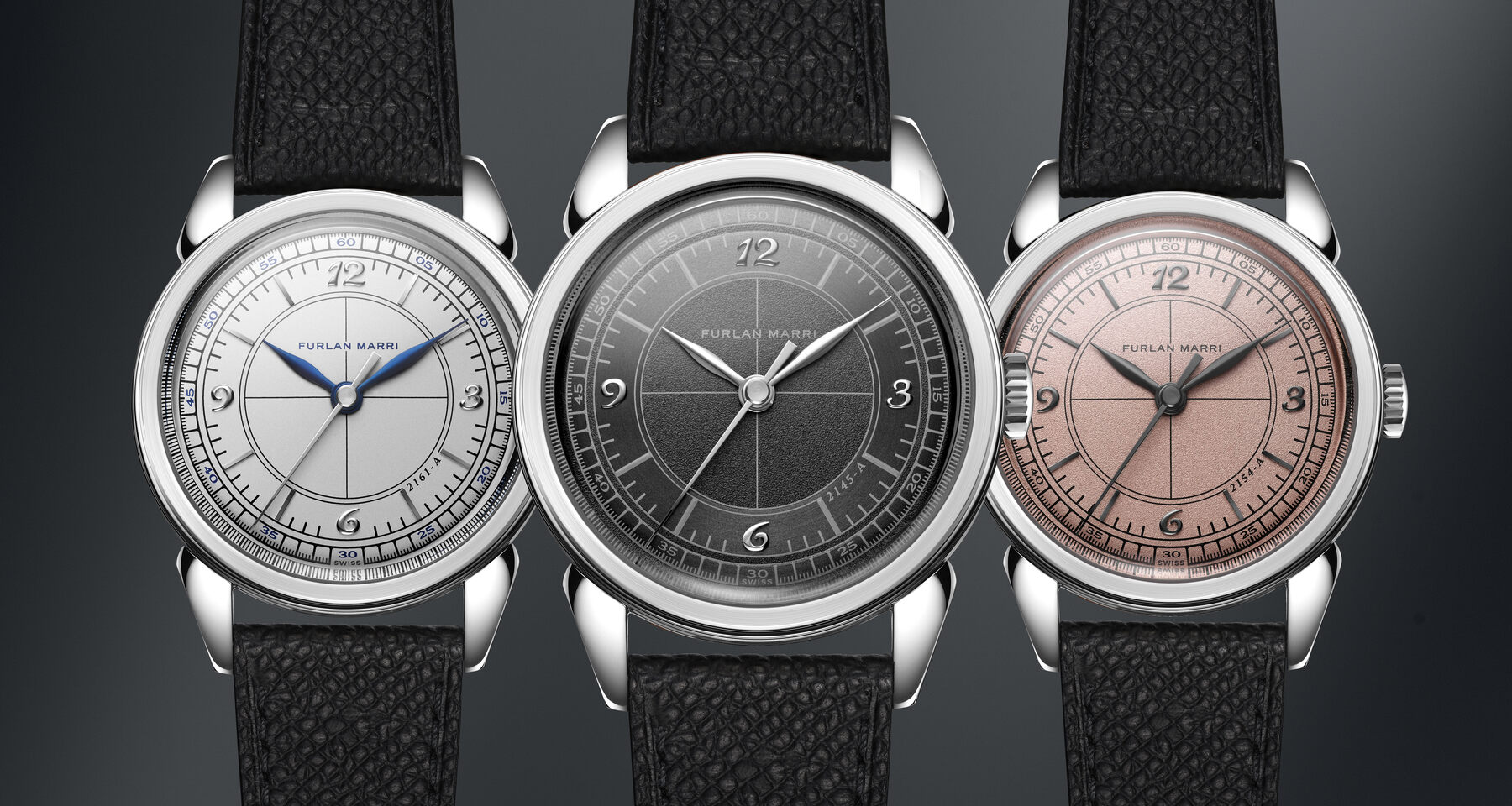 Furlan Marri Adds a Trio of Sector Dial Three-Handers to their Permanent Collection