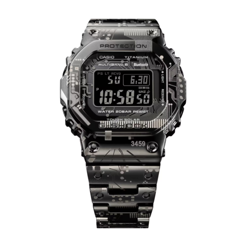G-Shock Electrifies Full Metal Series with Circuit-Patterned GMWB5000TCC1