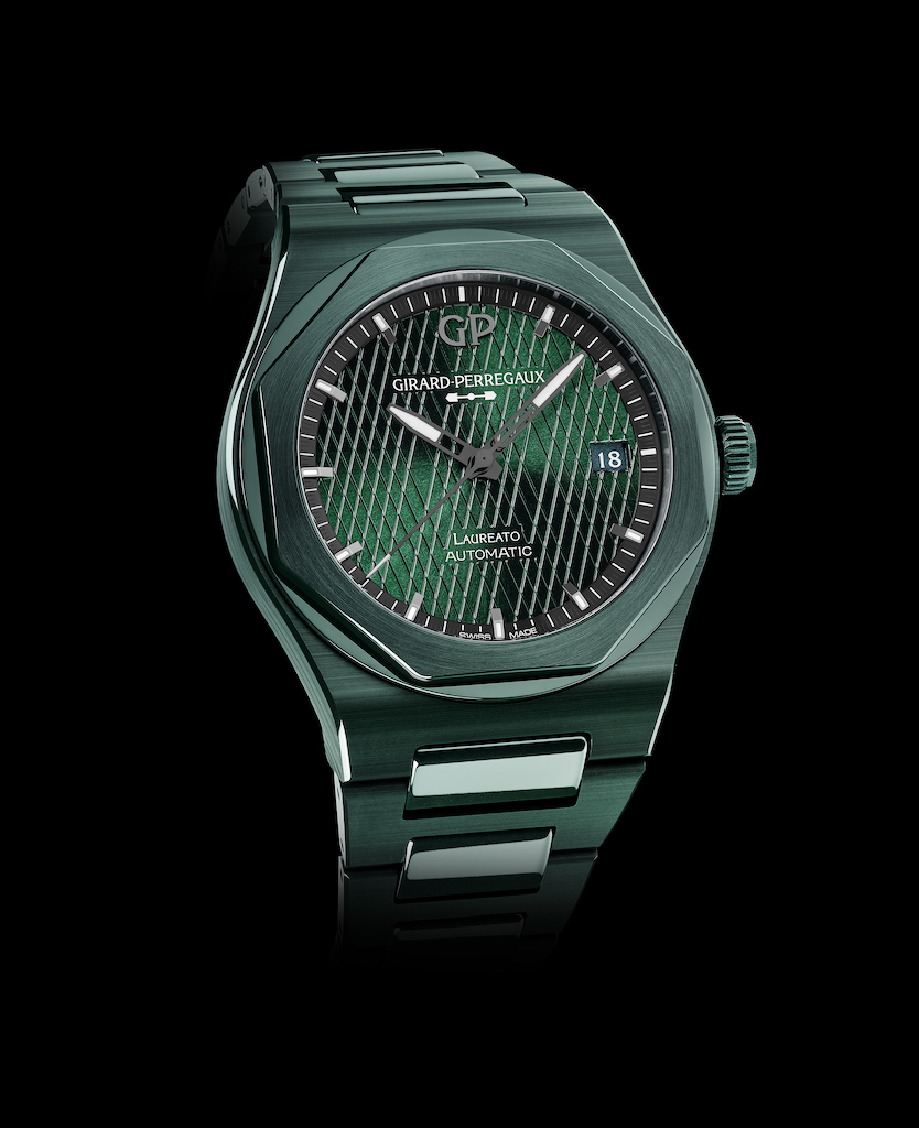 Girard-Perregaux Presents Laureato Green Ceramic Aston Martin Edition
