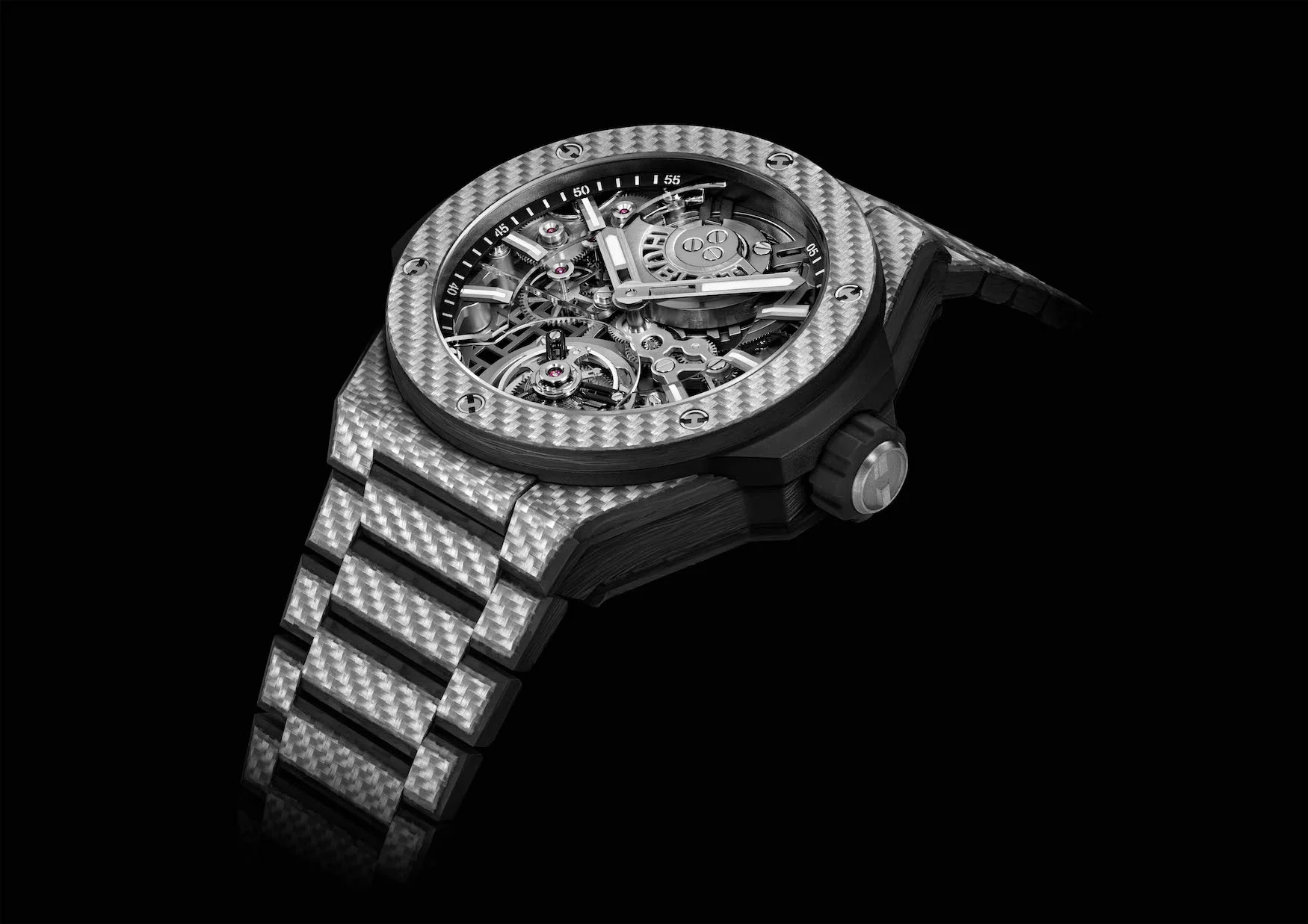 Hublot Big Bang Integrated Tourbillon Full Carbon is ultra light and very wild