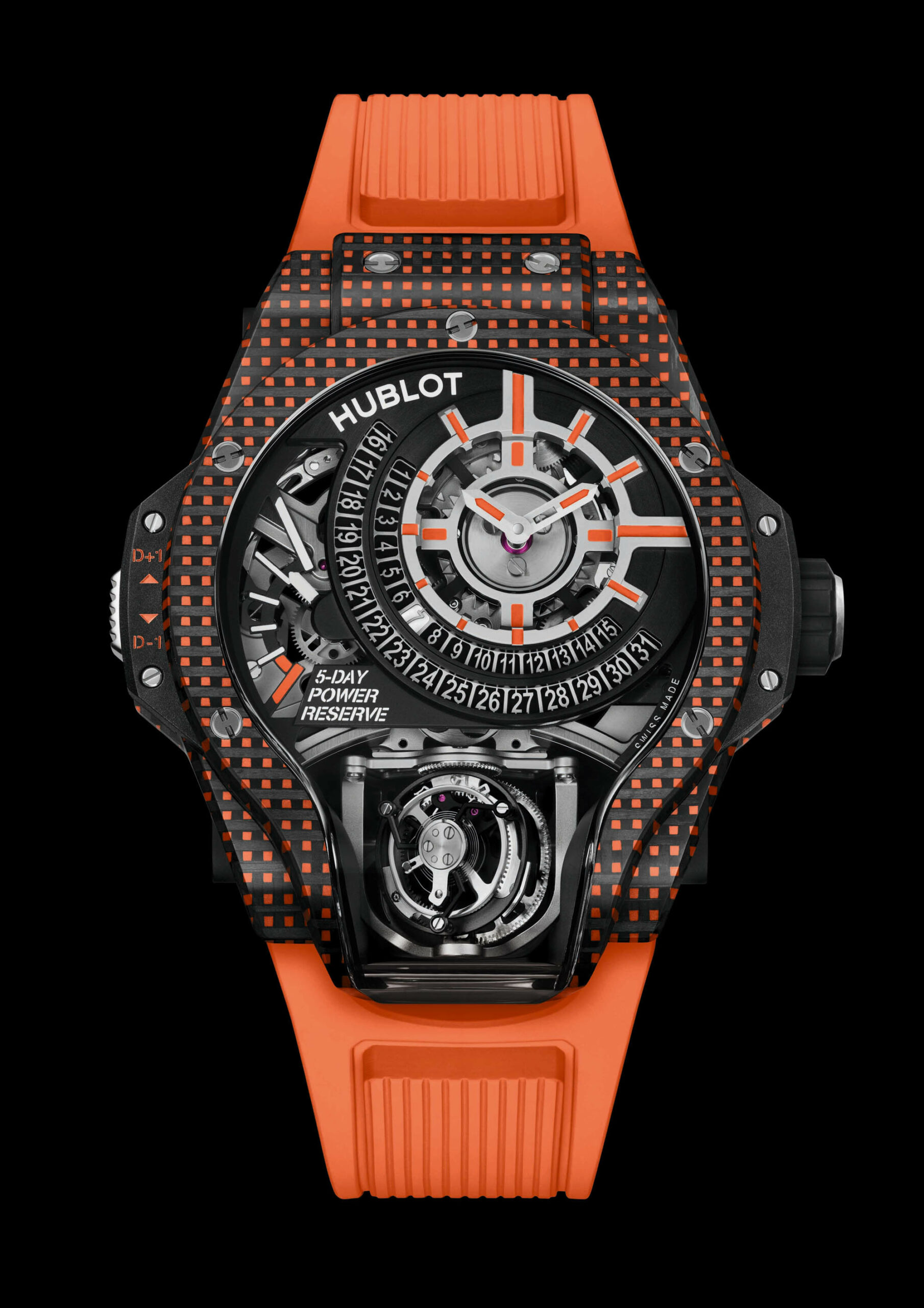Hublot Debuts Three New MP-09 Tourbillon Bi-Axis Watches In White, Orange, And Violet 3D Carbon