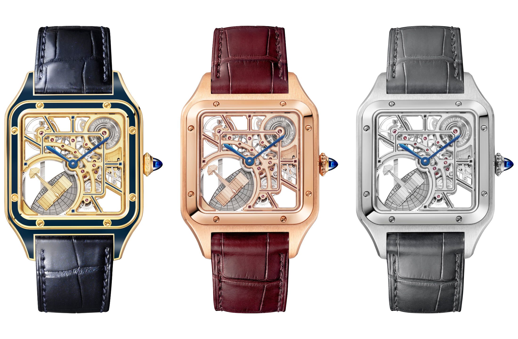 Introducing: Cartier Introduces The Santos-Dumont Skeleton In A Trio Of Metals