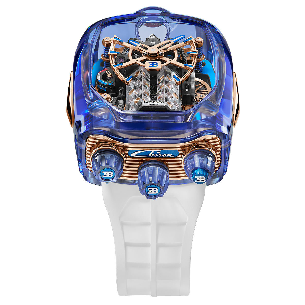 Jacob & Co.’s New Bugatti Chiron Tourbillon Mimics The Iconic 16-Cylinder Engine