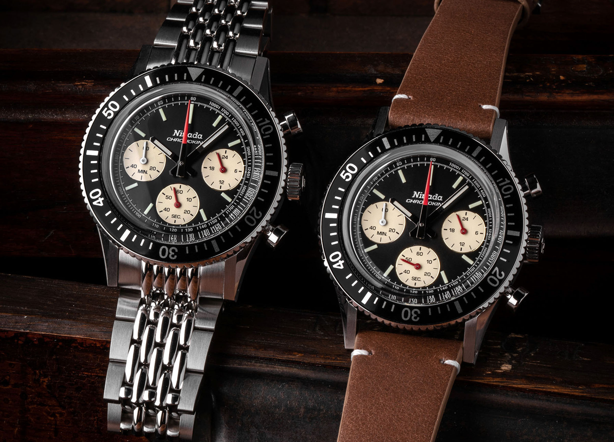 Nivada combines battery power and mechanics in Chronoking Aviator Sea Diver hybrid