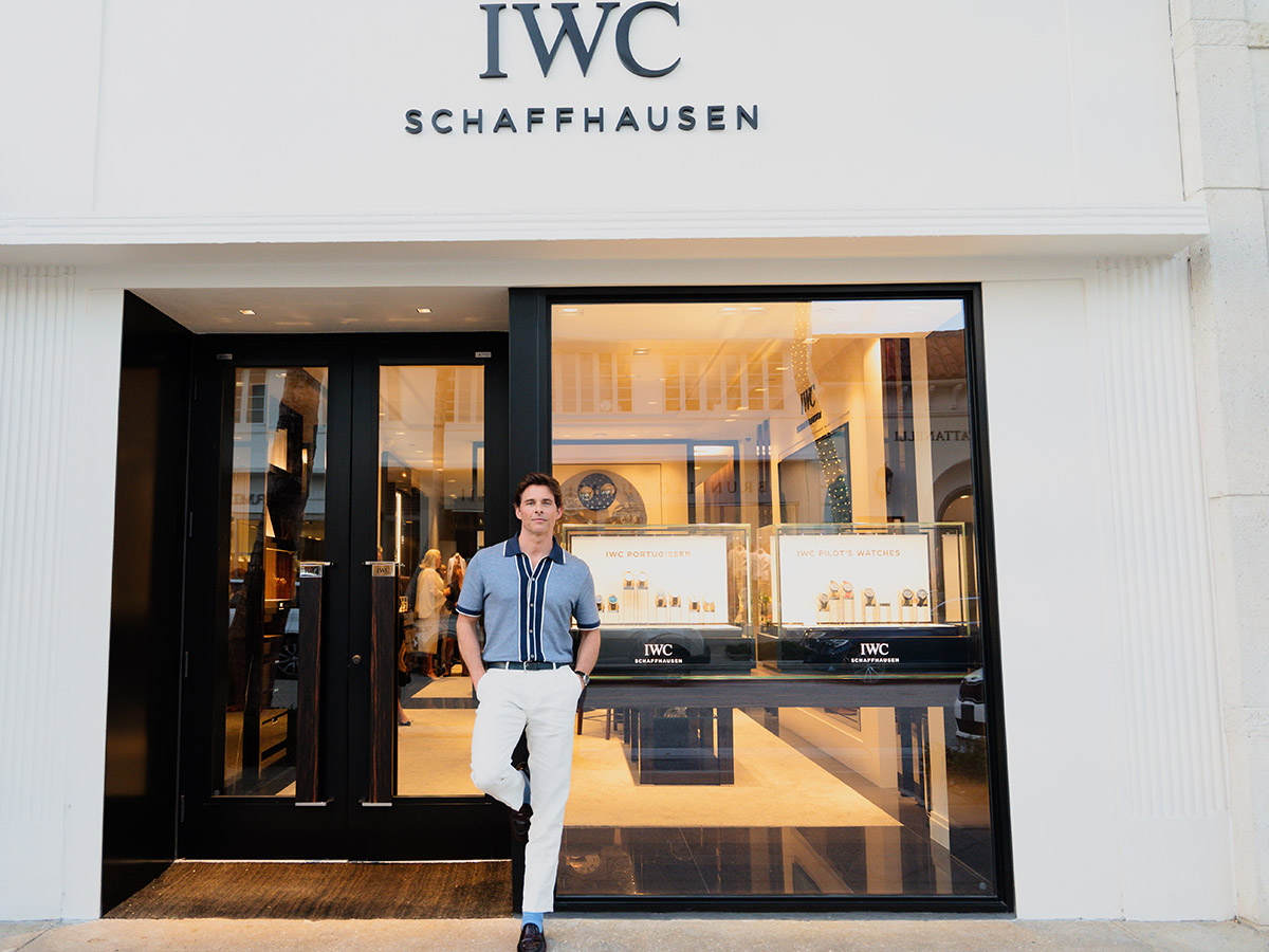 On The Clock With James Marsden At The New IWC Boutique In Palm Beach