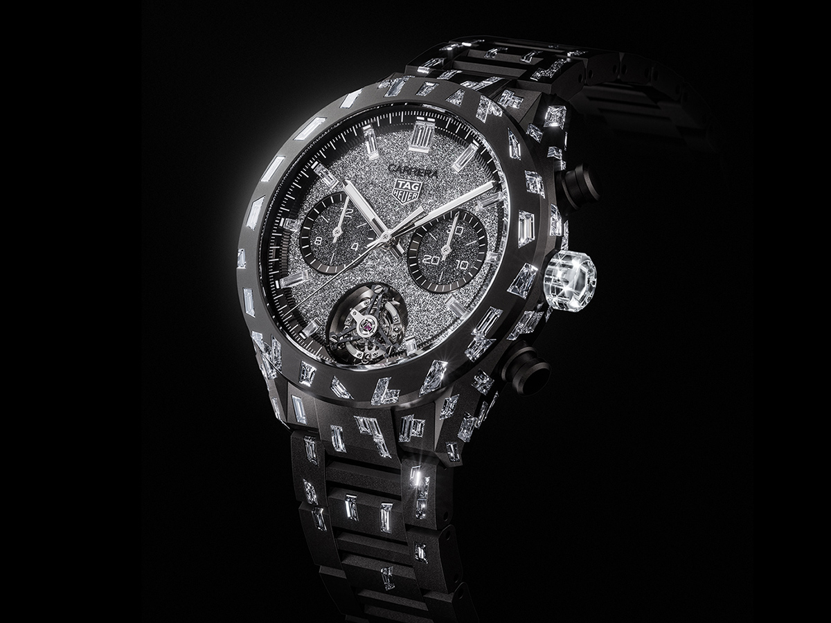 TAG Heuer Shines (Quite Literally) With The New TAG Heuer Carrera Plasma Diamant d’Avant-Garde Chronograph Tourbillon