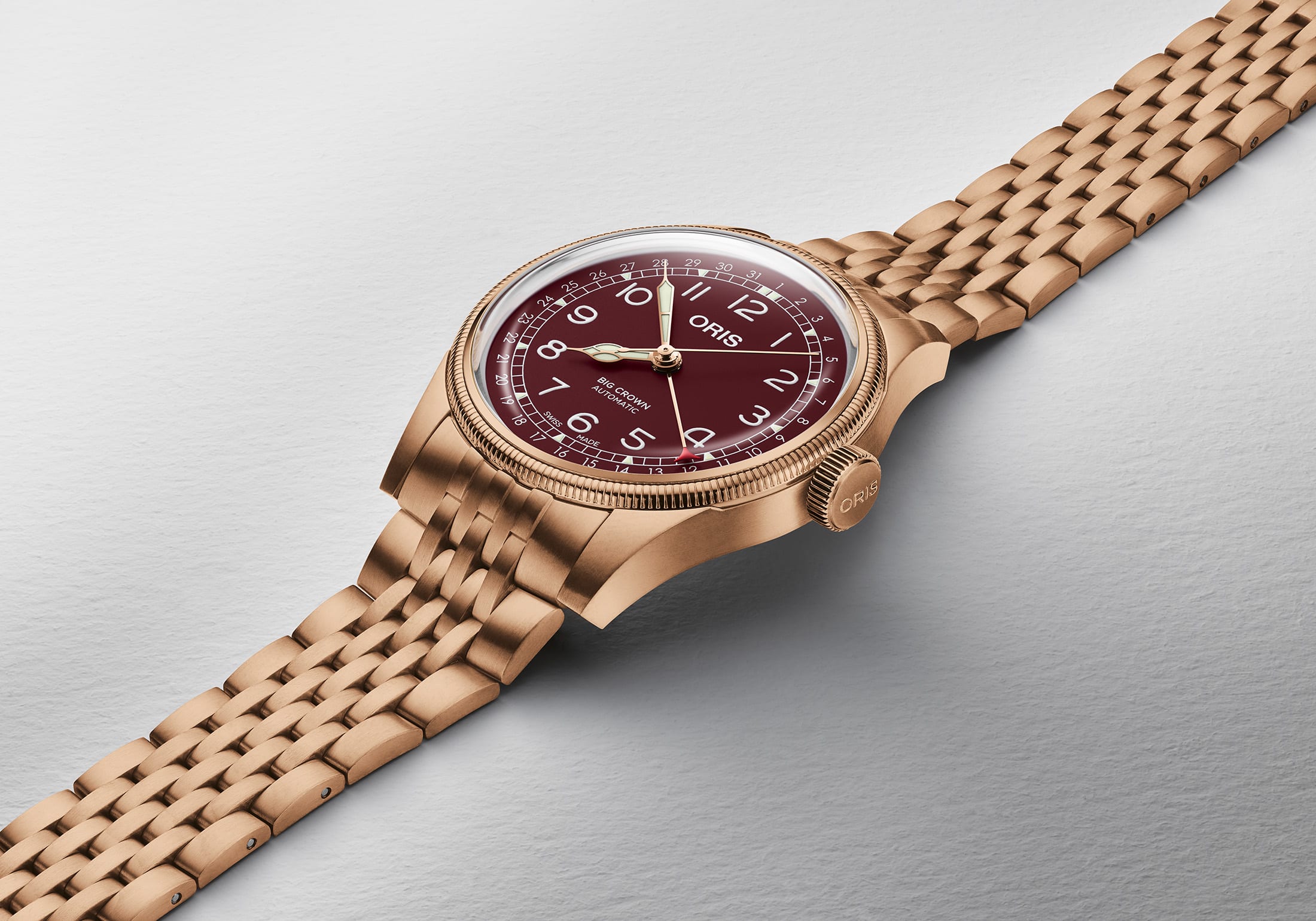 The Oris Big Crown Pointer Date Goes Full Bronze