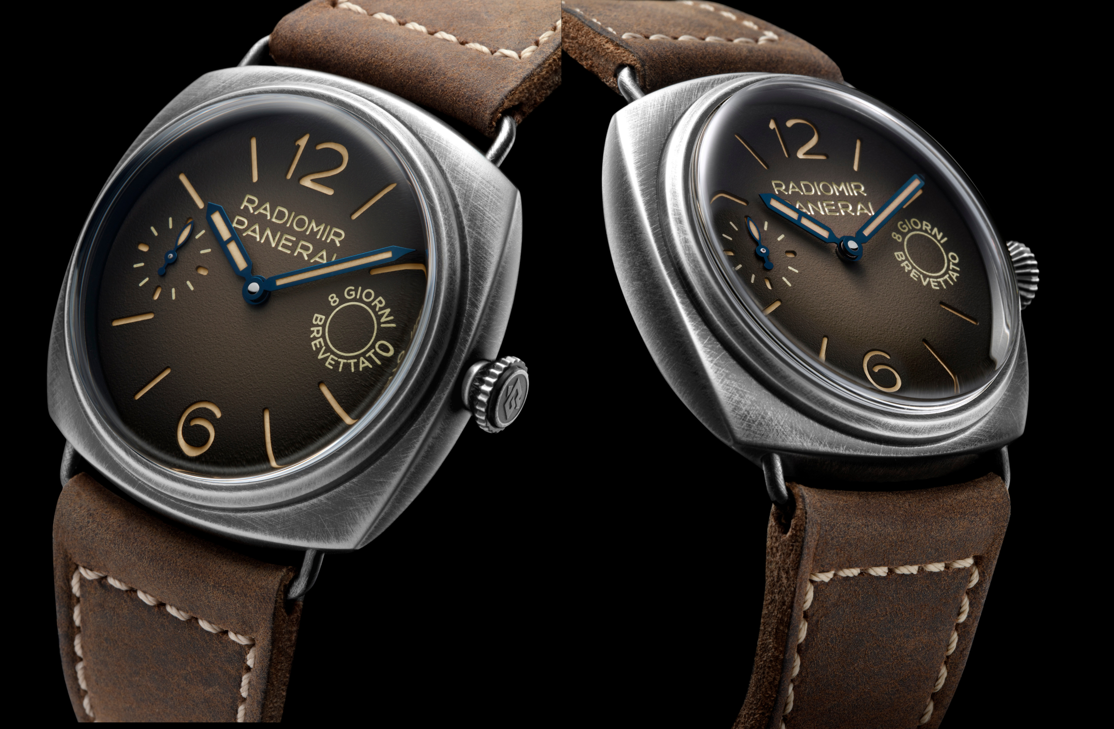 The Panerai Radiomir Otto Giorni is a prototype-inspired novelty