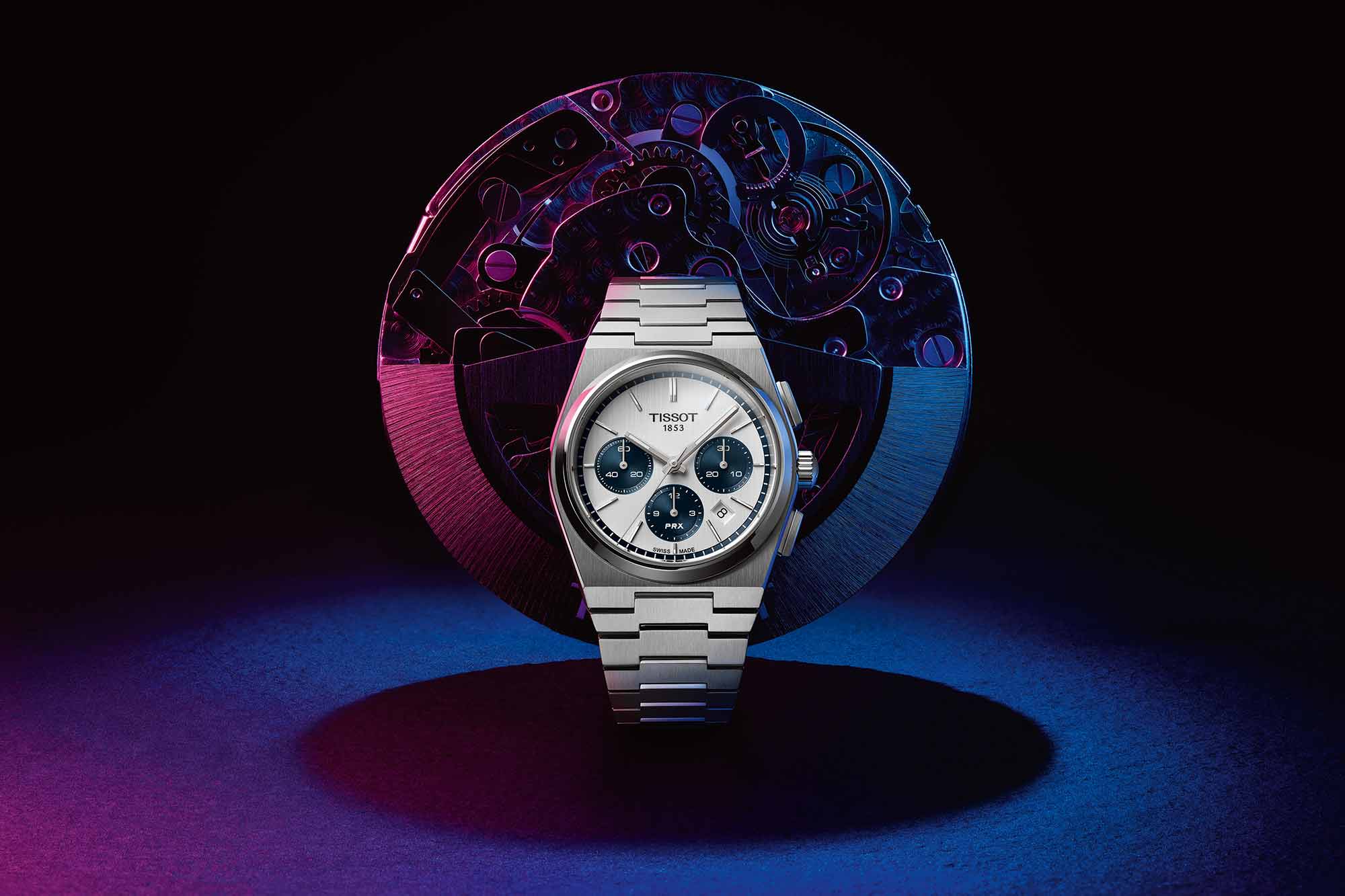 Tissot Adds a Blue Panda Dial to the PRX Chronograph Lineup, Plus a Rubber Strap for the PRX Powermatic 80 is Finally Here