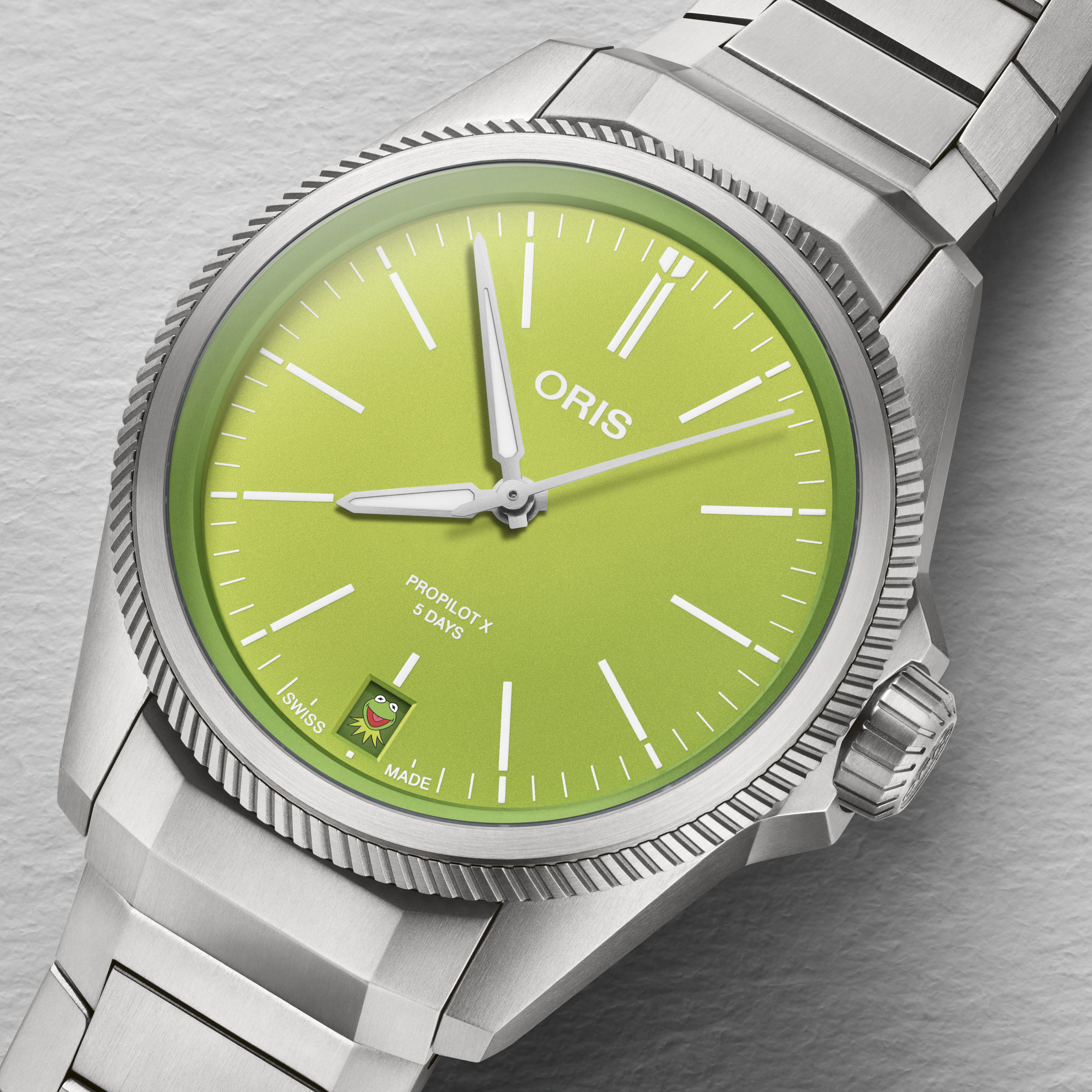 “Yaaaay!”: Oris Launches Special ProPilot X Edition With Kermit the Frog