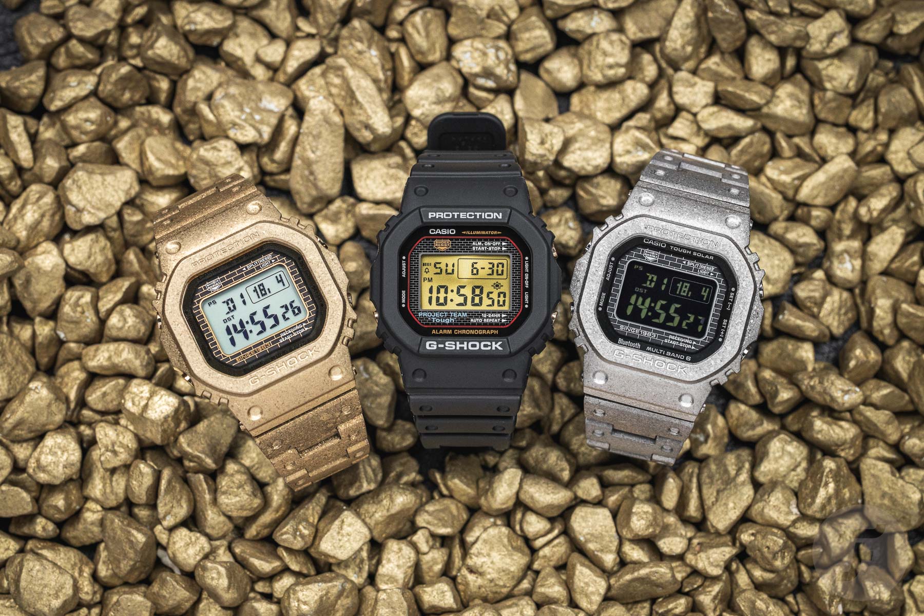 Partying With Three G-Shock 40th Anniversary Watches From The Recrystallized Series
