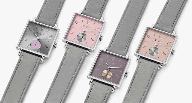 Nomos Glashütte – The new Tetra quartet in shades of pink