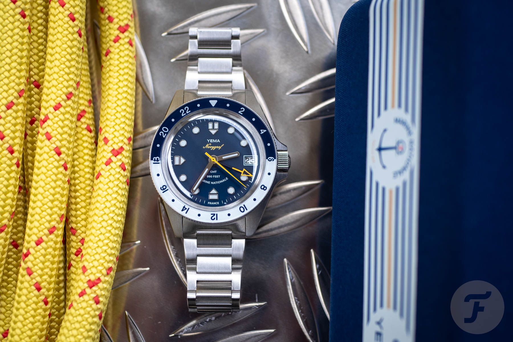 Hands-On With The Charming New Yema Navygraf Marine Nationale GMT