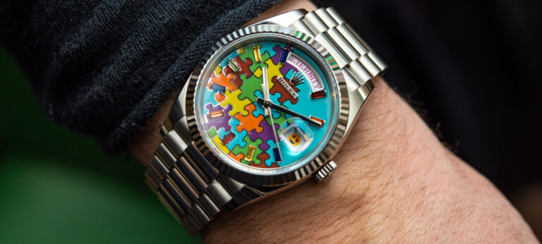 Hands-On: Rolex Day-Date 36 Jigsaw Dial Watch In White Gold