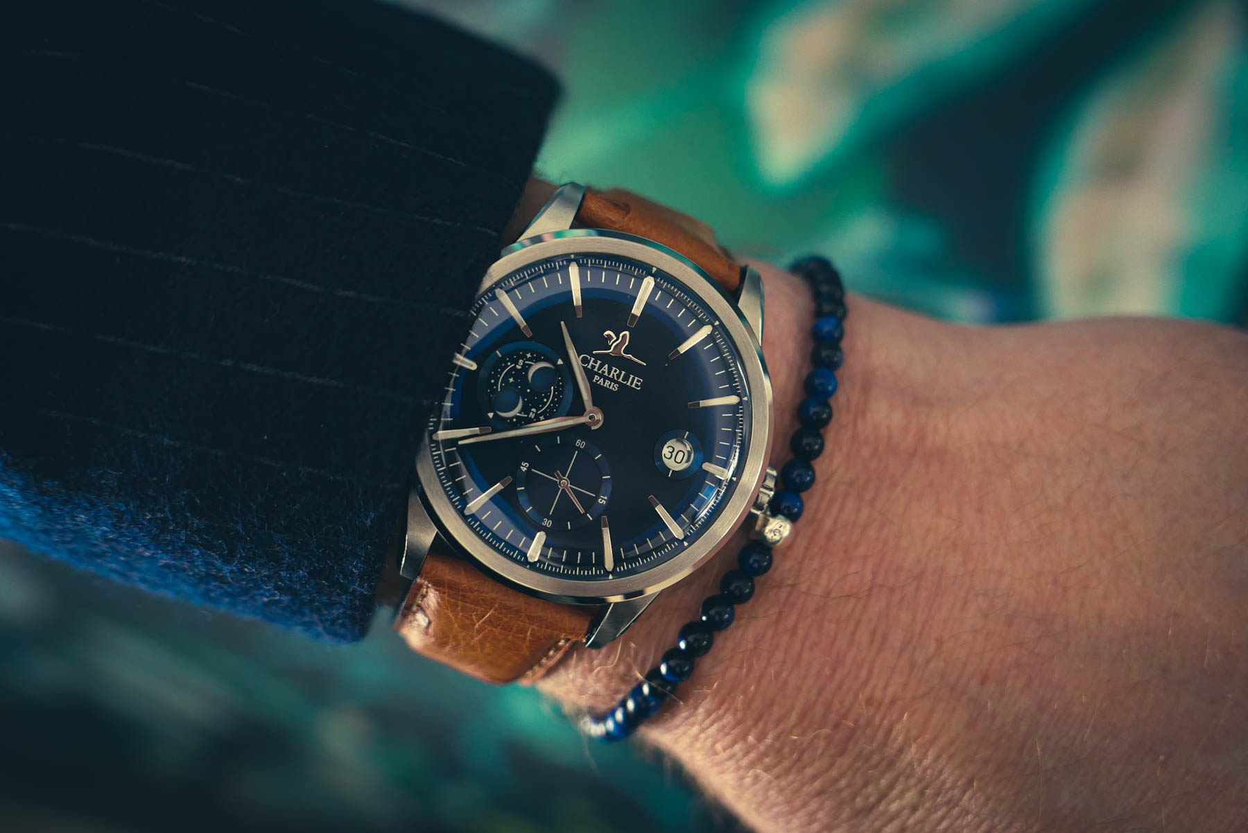 Hands-On With The Charlie Paris Alliance Moon Phase — Complicated French Chic In Blue