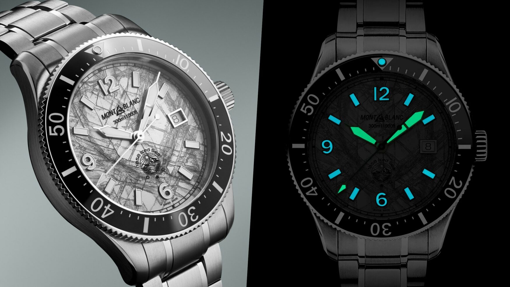 Montblanc goes overboard with a frosty new variant of their Iced Sea diver