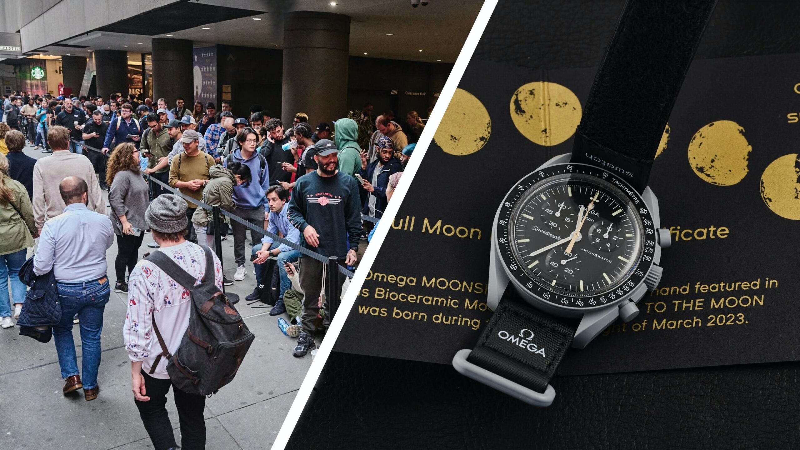 Photo Report: In Times Square For The Launch Of The New Moonshine MoonSwatch — Turns Out It’s Been (Slightly) Updated