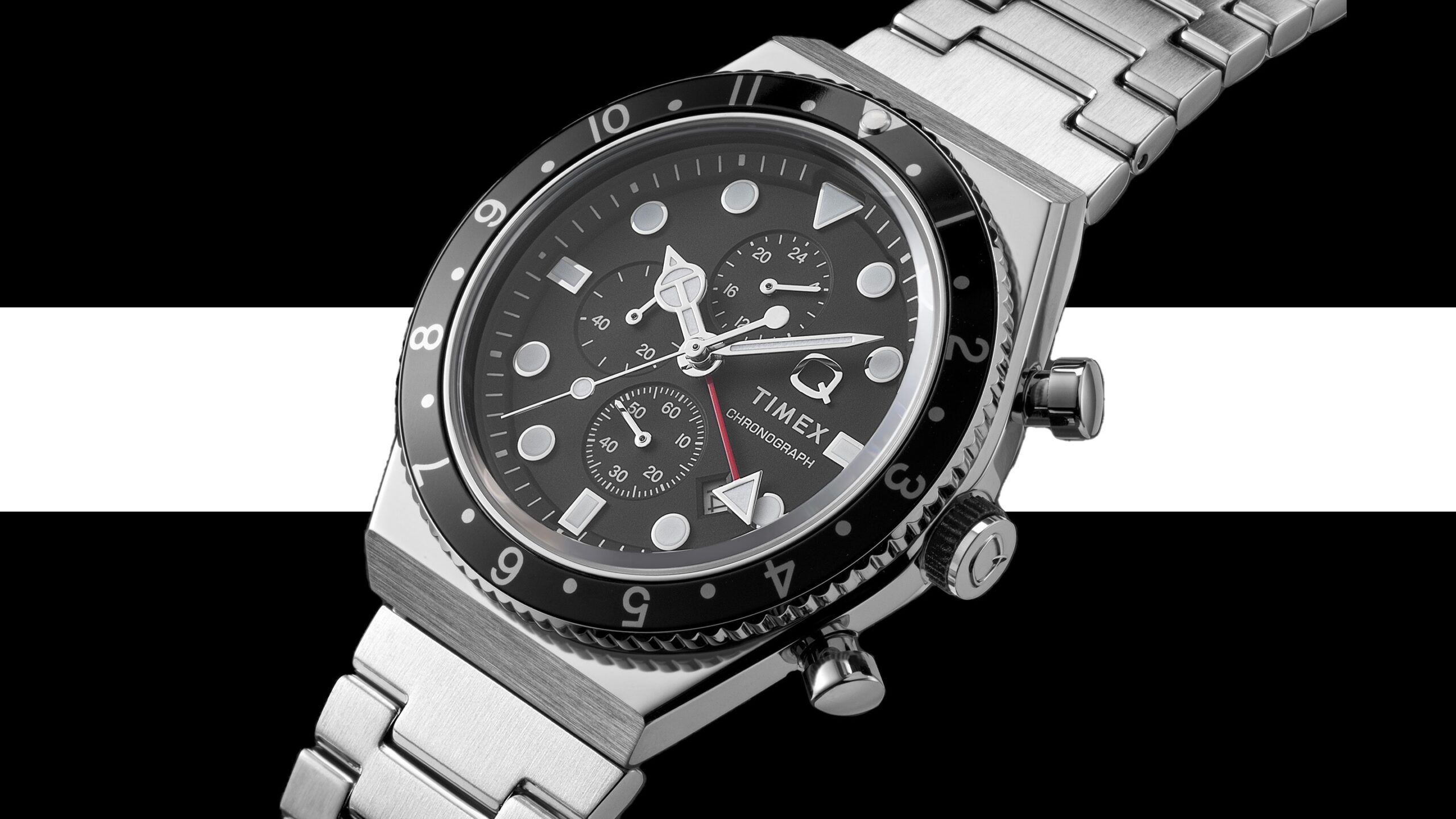 Introducing: A Three Time Zone Chronograph Q From Timex?