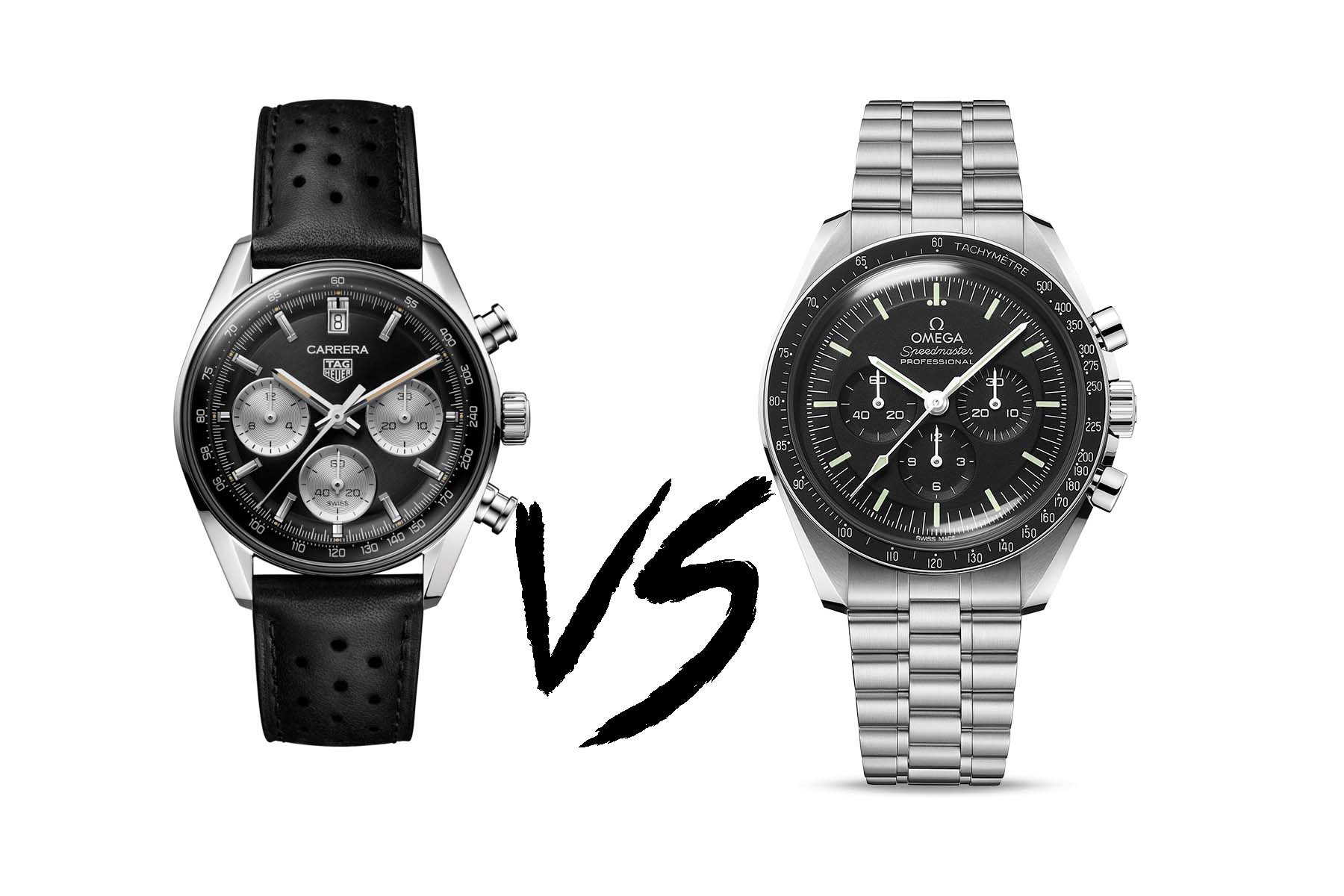 Sunday Morning Showdown: TAG Heuer Carrera Glassbox Vs. Omega Speedmaster Professional