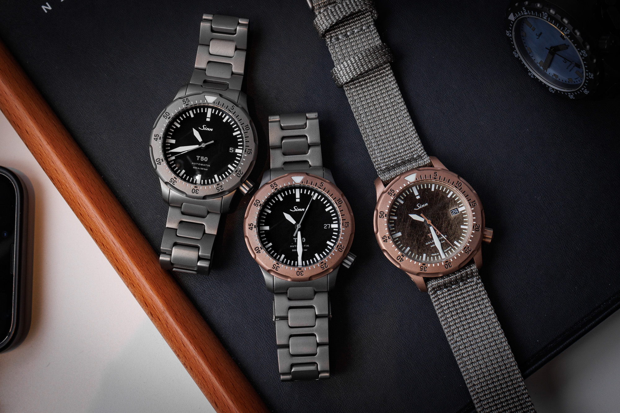 Checking out the Sinn T50s in Geneva