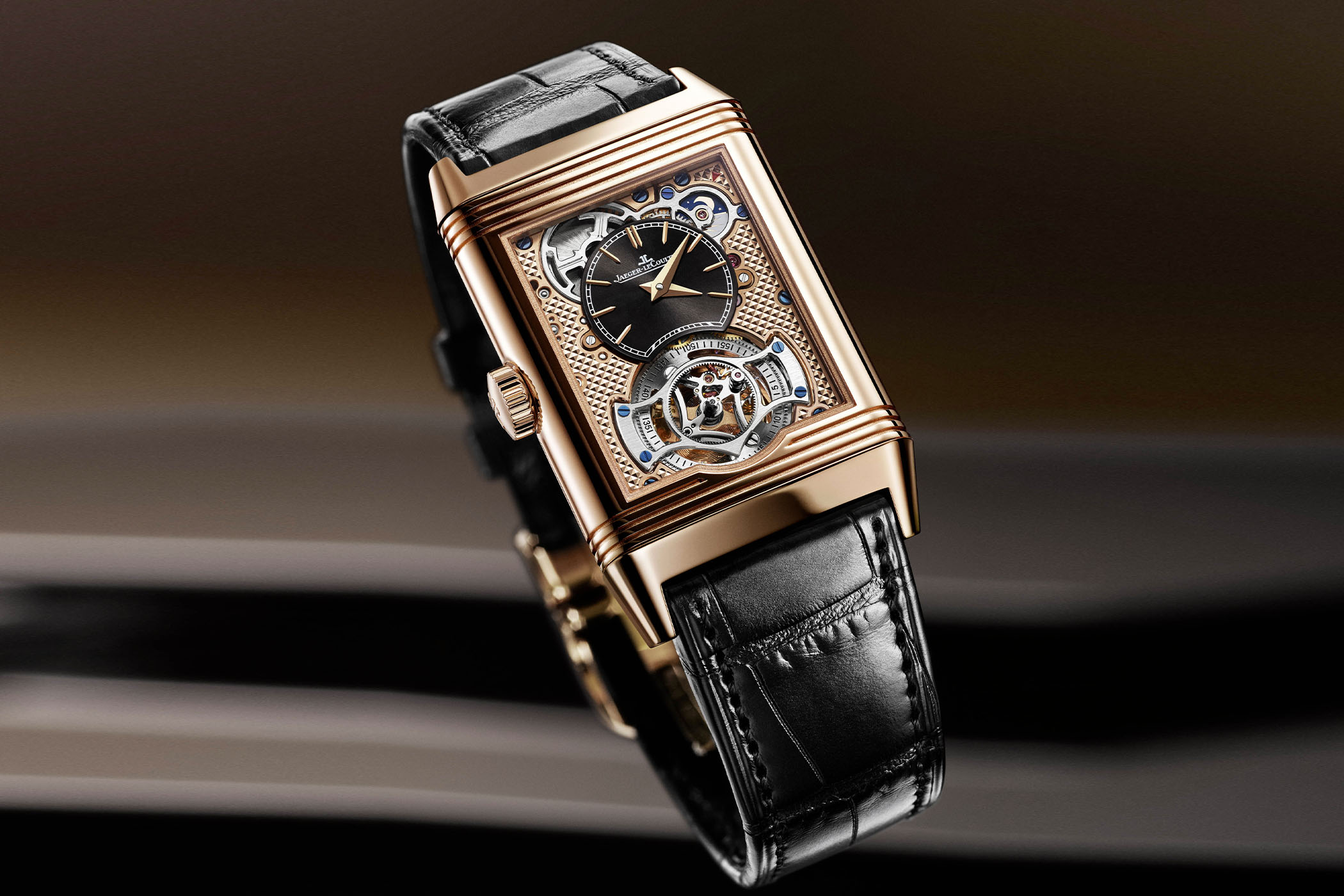 Introducing The New Jaeger-LeCoultre Reverso Tribute Duoface Tourbillon Pink Gold Watch