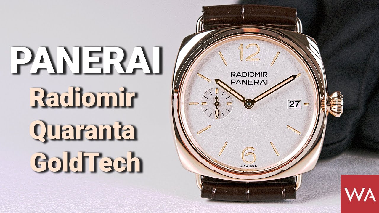 New: Panerai Radiomir Quaranta Goldtech PAM01026