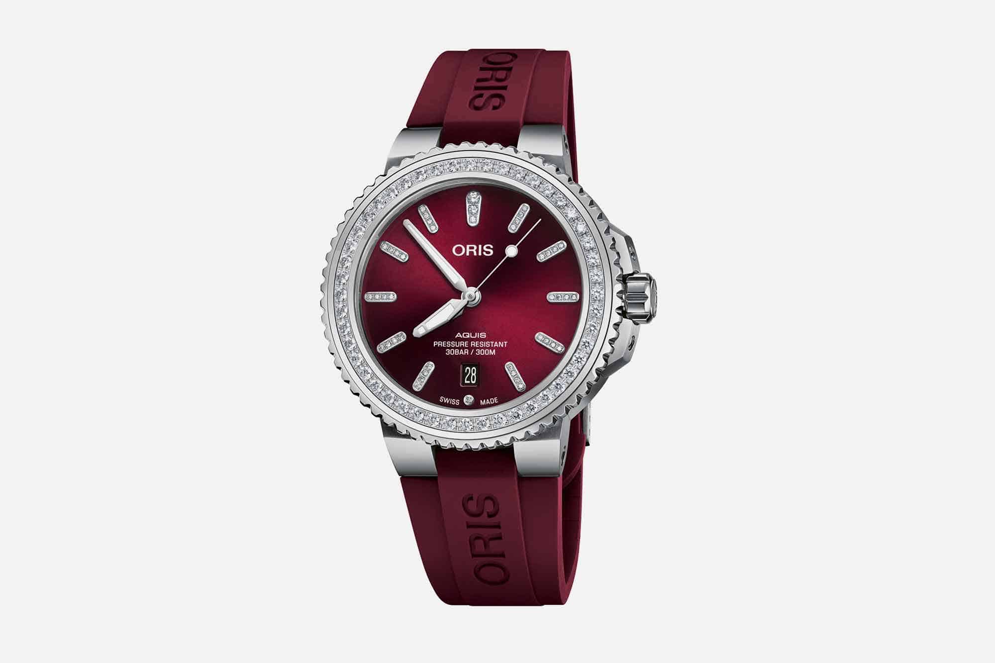 Oris Sets Lab-Grown Diamonds into Aquis Date 