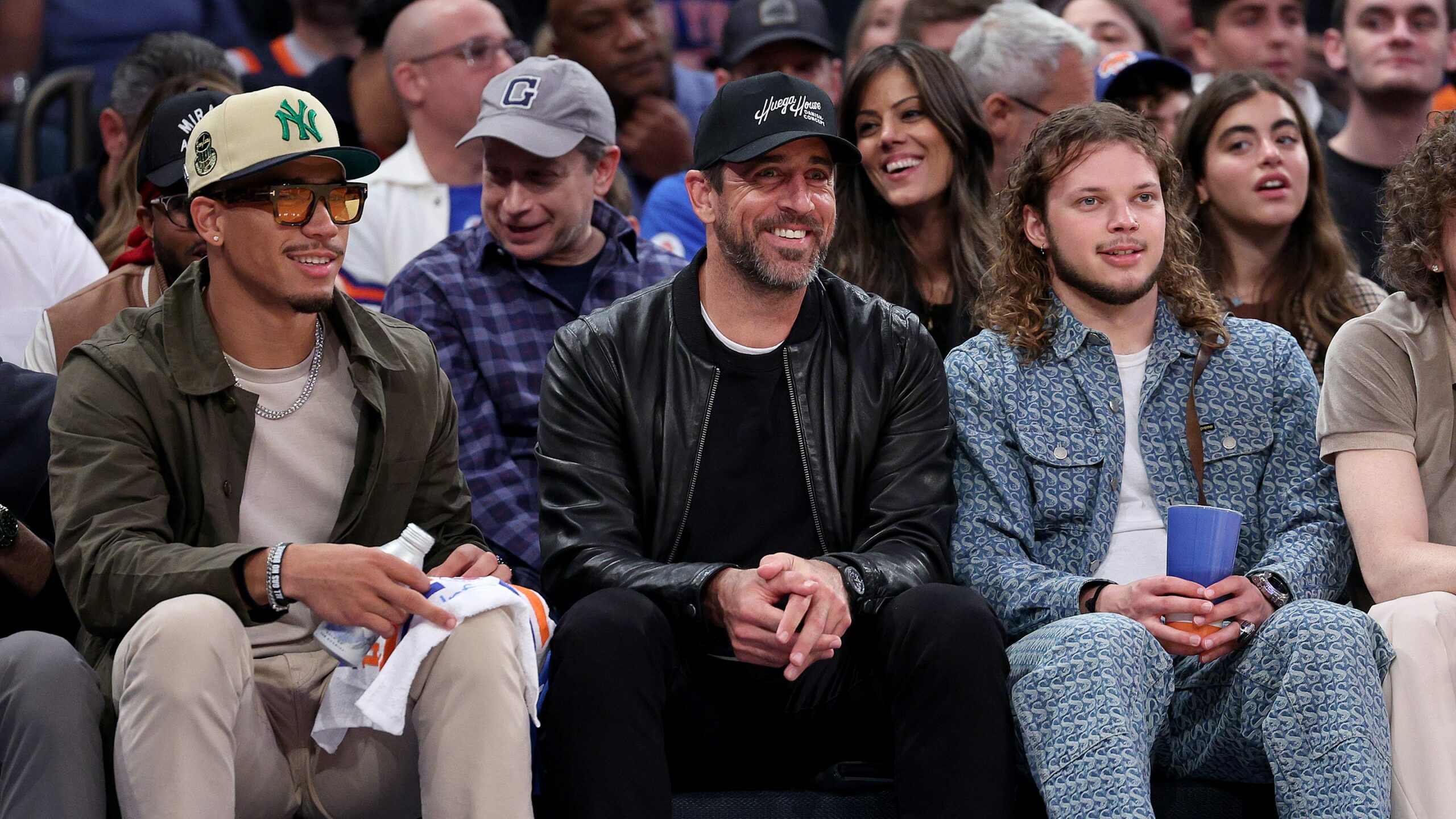Watch Spotting: Zenith Ambassador And New Jets Quarterback Aaron Rodgers Wearing A Pilot Automatic At The Knicks-Heat NBA Playoff Game