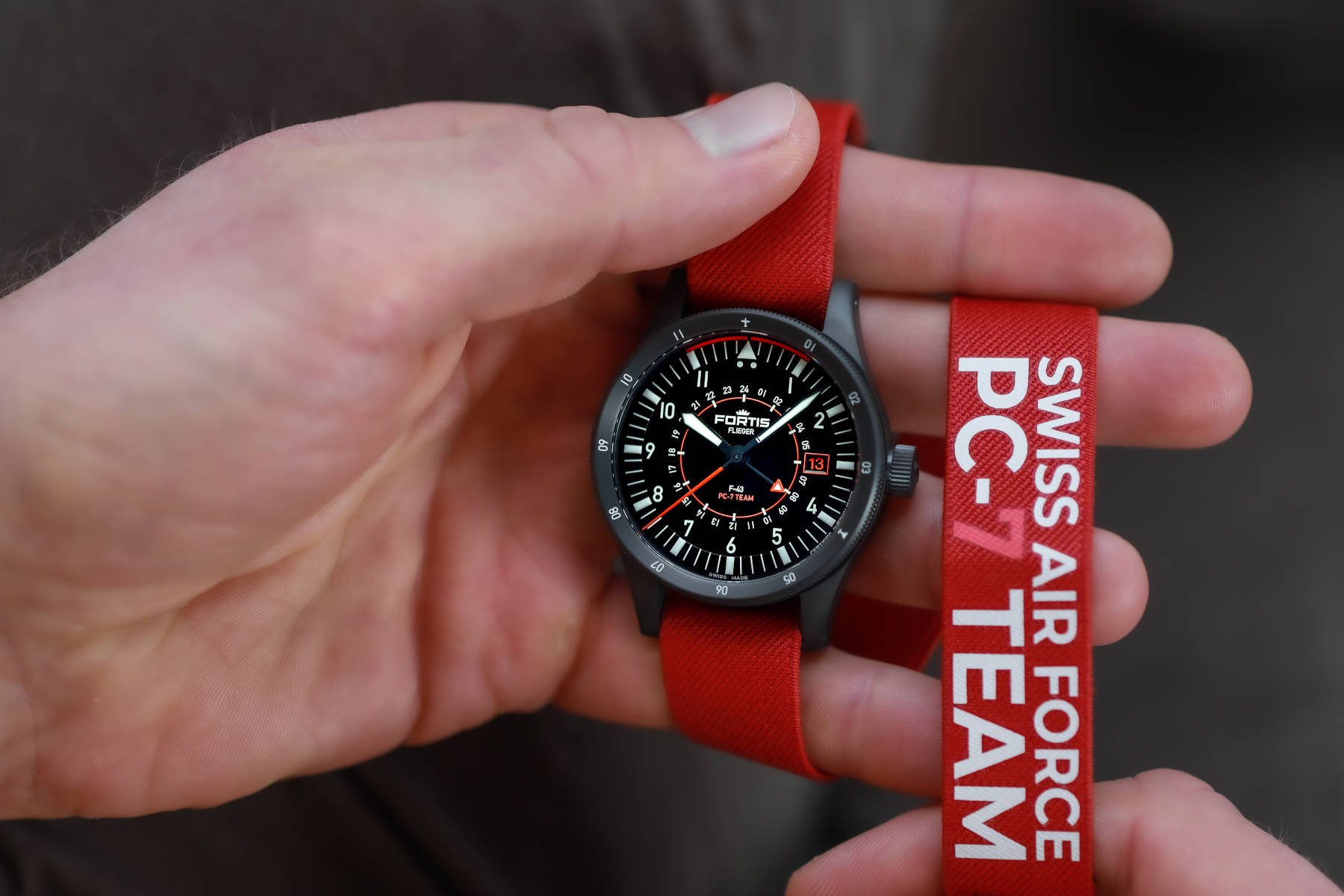Introducing The Fortis Flieger F-43 Triple-GMT PC-7 TEAM Edition