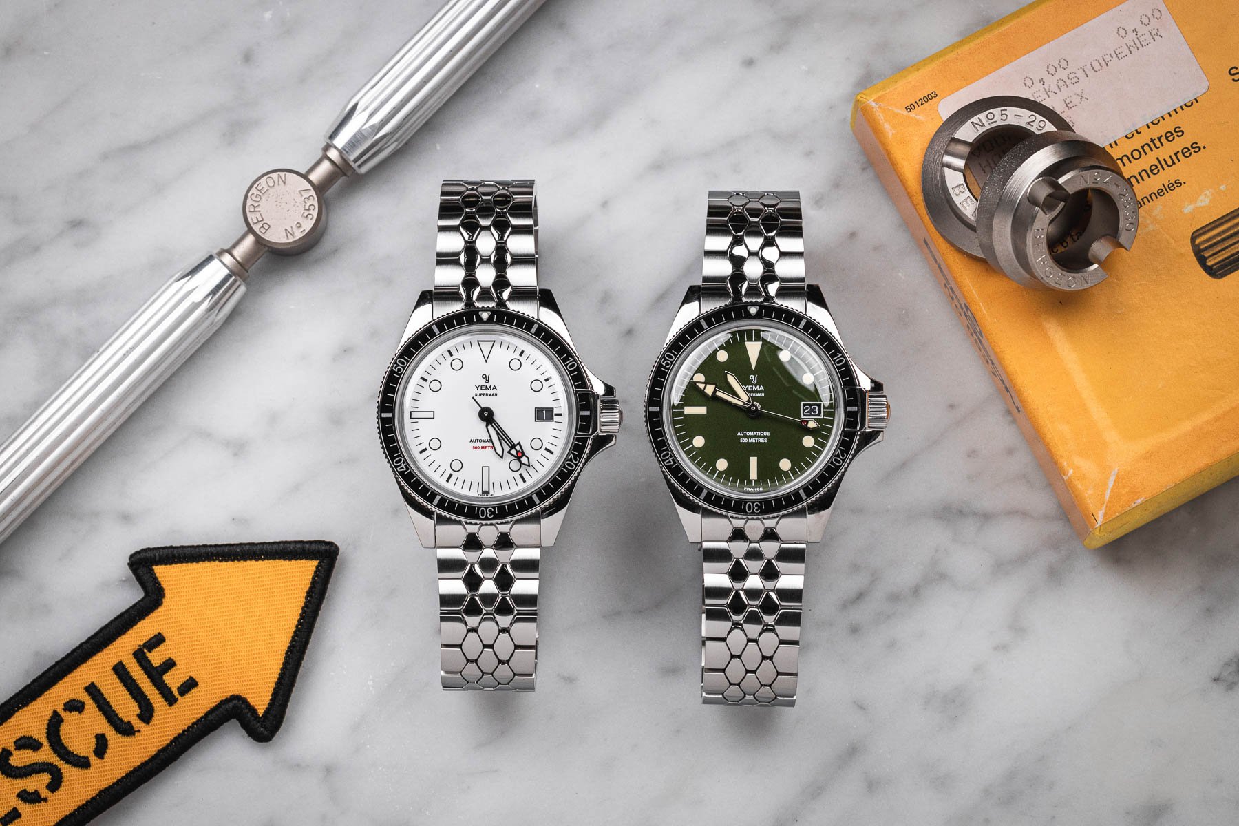 Hands-On With The New Yema Superman 500 Dato In White and Khaki