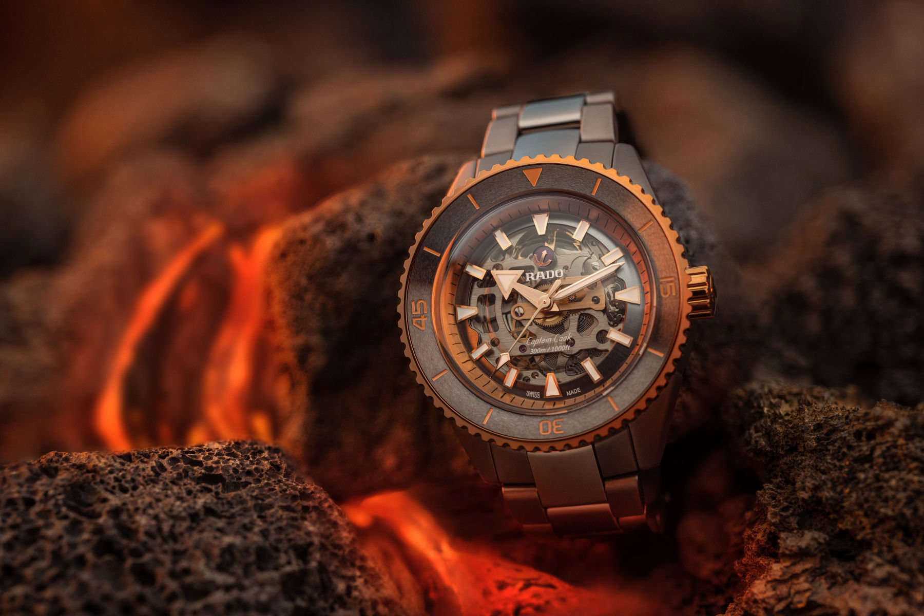 Rado Introduces The Captain Cook High-Tech Ceramic Skeleton
