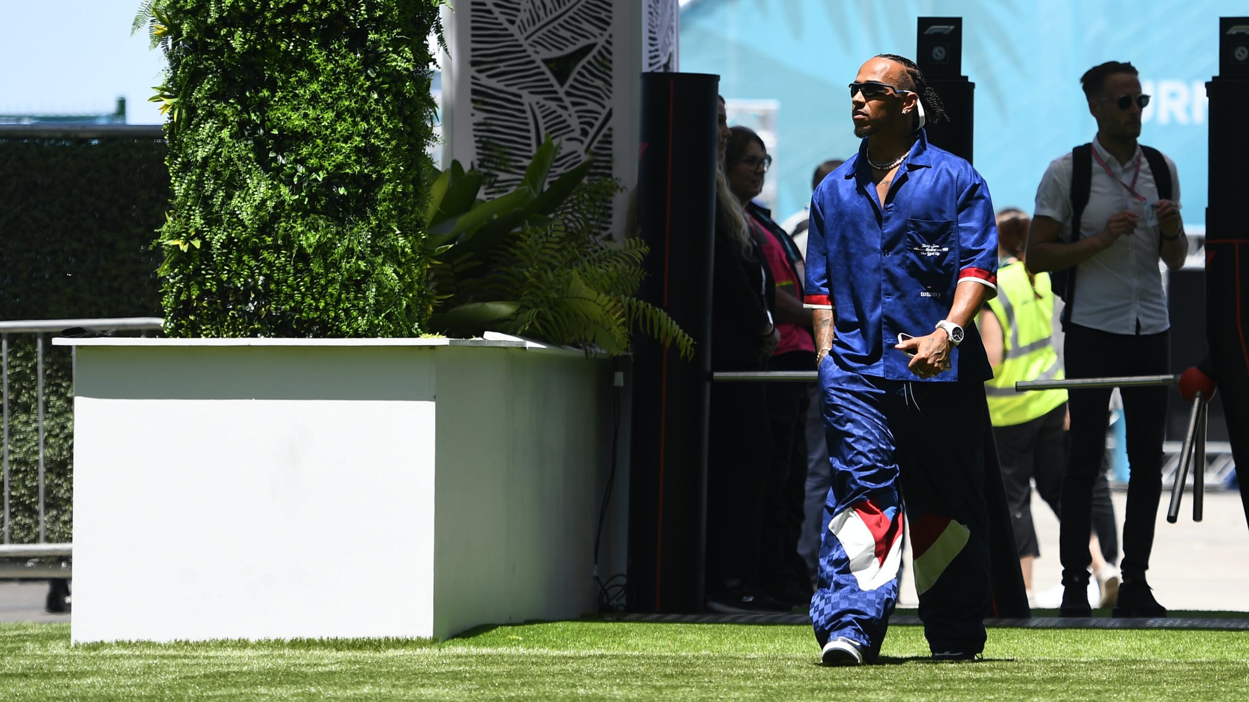 First Photos: Lewis Hamilton Spotted Wearing A Wild Unreleased IWC Big Pilot Perpetual Calendar At F1 Miami
