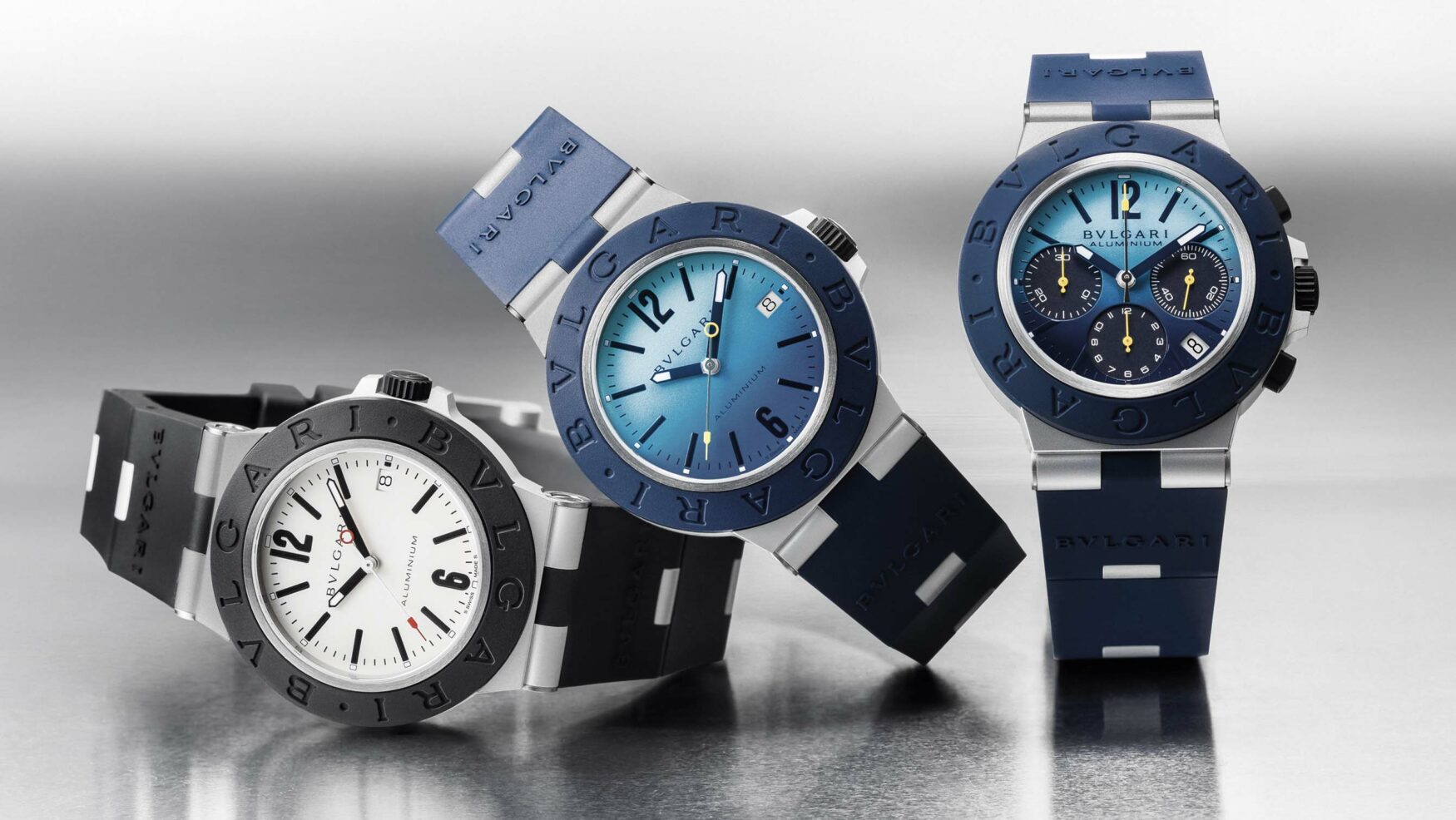 The new Bulgari Aluminium collection adds bigger cases and fresh colours