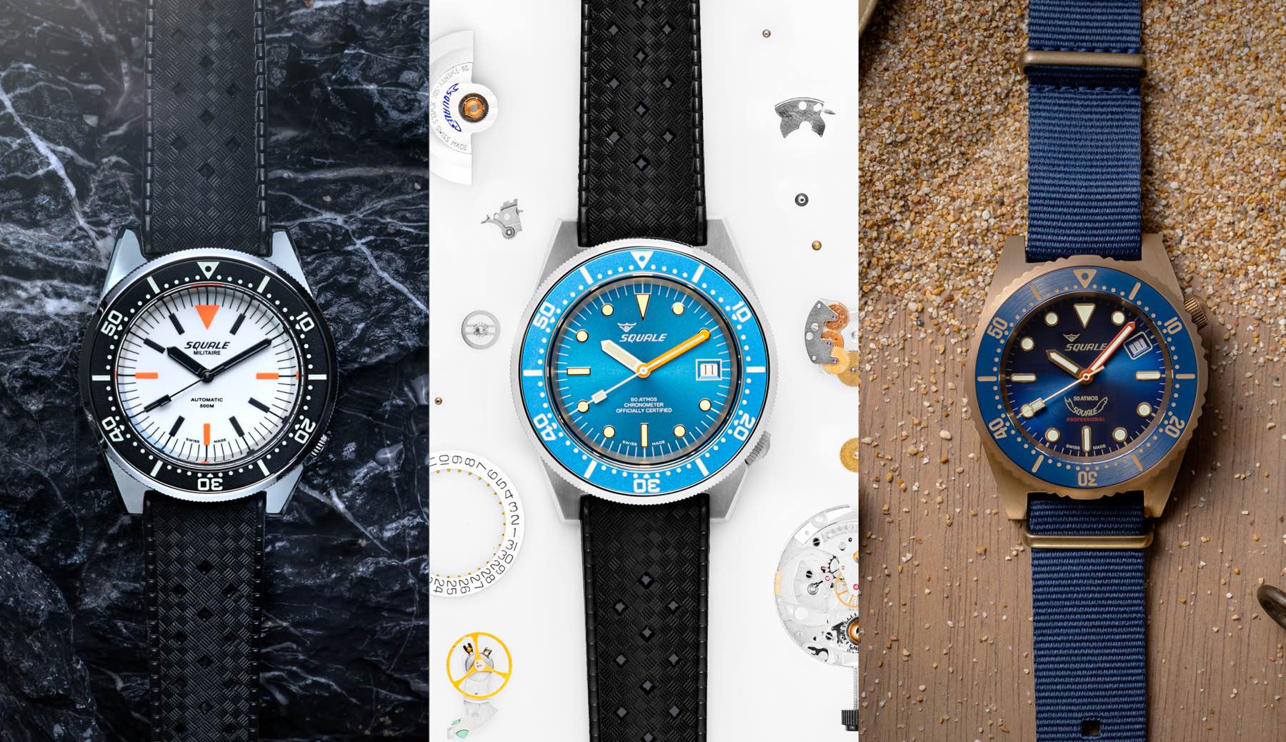 Squale Updates The 1521 Collection With Five New Models