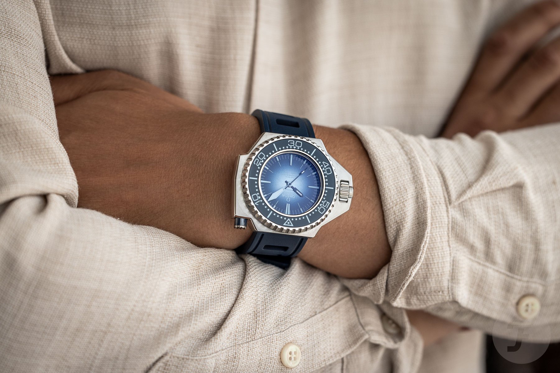 The New Omega Ploprof, Ultra Deep, And Planet Ocean Seamasters In Summer Blue