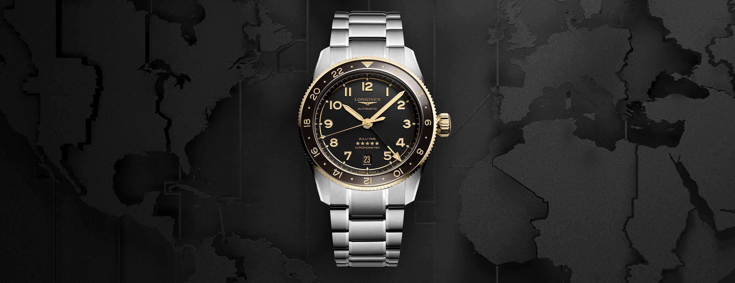 The Longines Spirit Zulu Time 39mm is perfectly sized